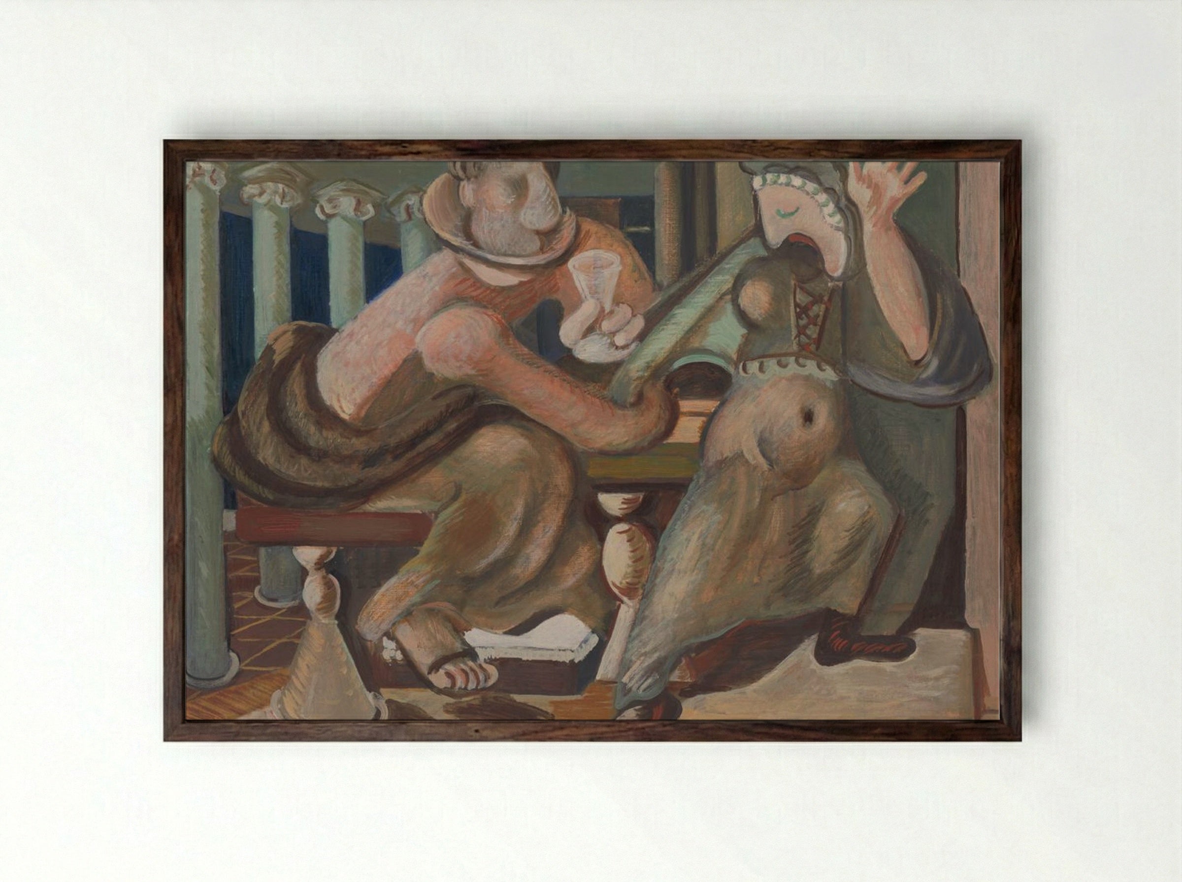 Seduction by Cypria - Cyprián Majerník - Framed Print Dark Wood