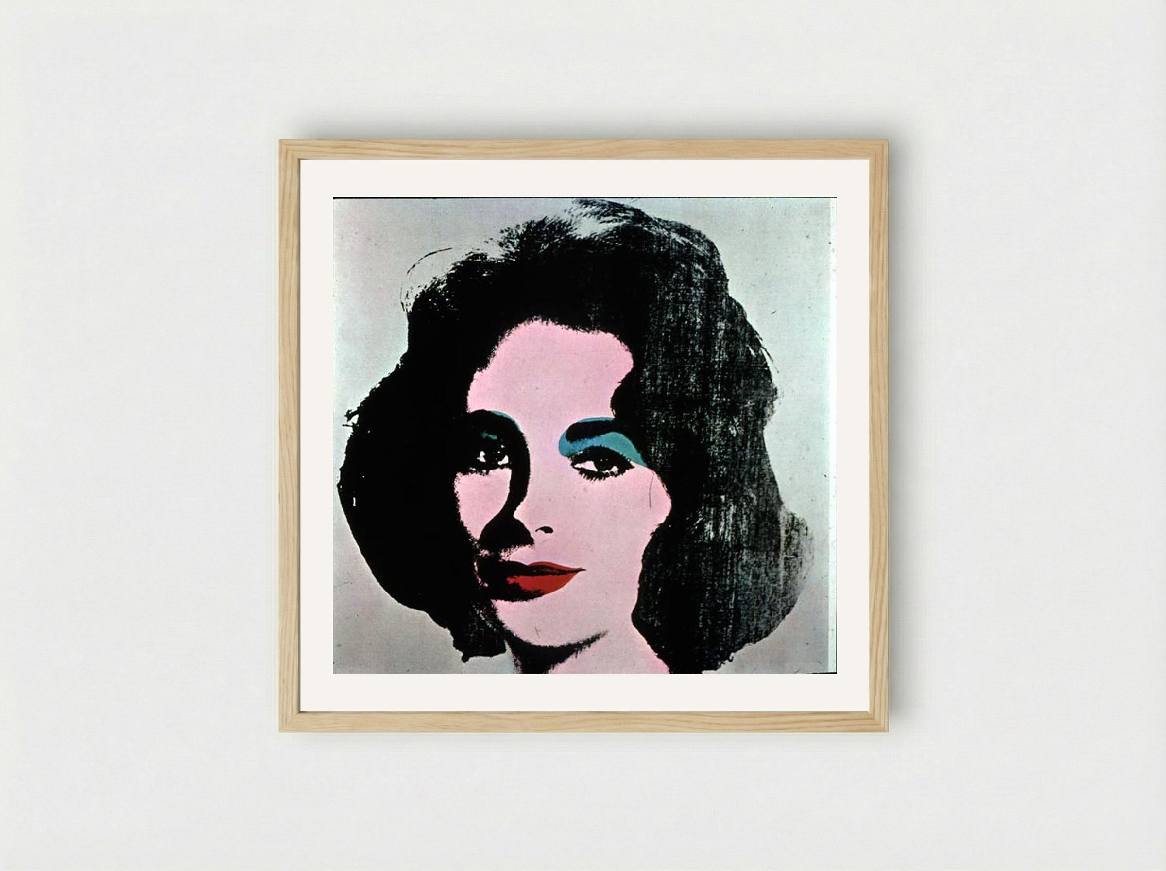 Liz Taylor - Andy Warhol - Framed Print Wood