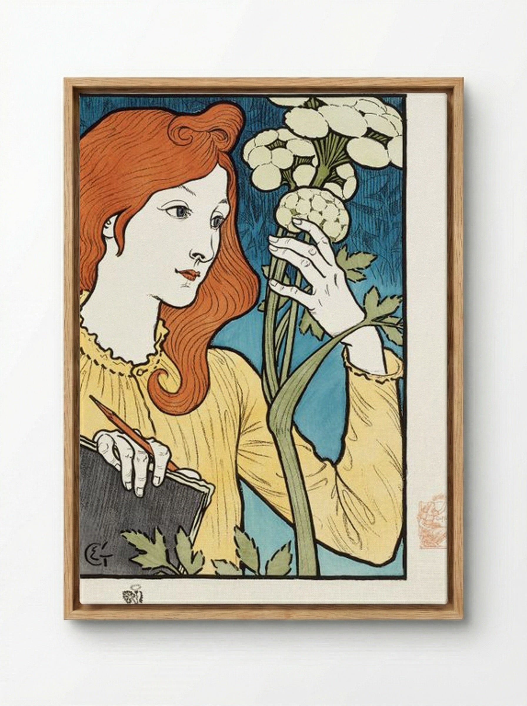 Salon des Cent, 1894 - Eugène Grasset - Framed Canvas Wood