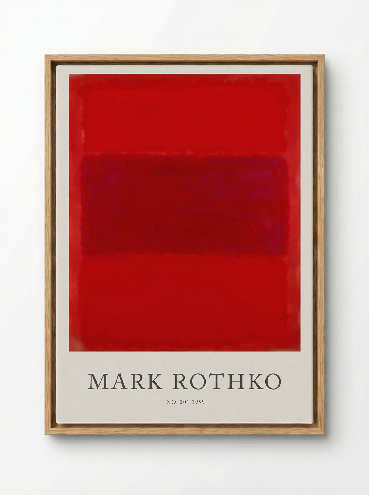 No. 301 - Mark Rothko - Framed Canvas Wood