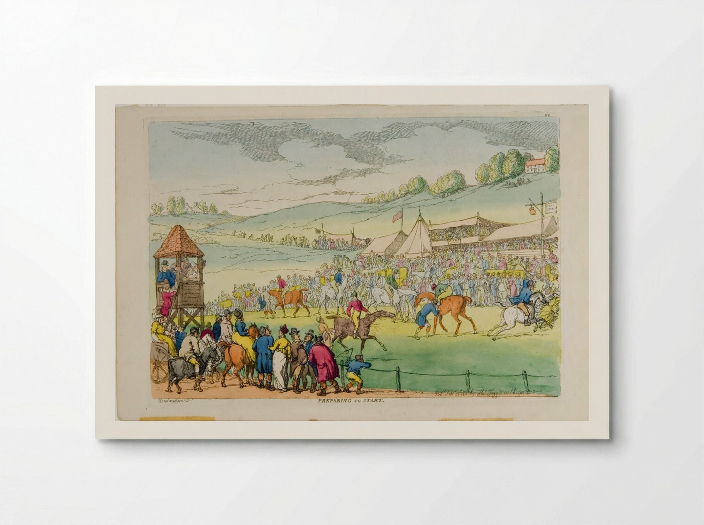 Preparing to Start - Thomas Rowlandson - Poster
