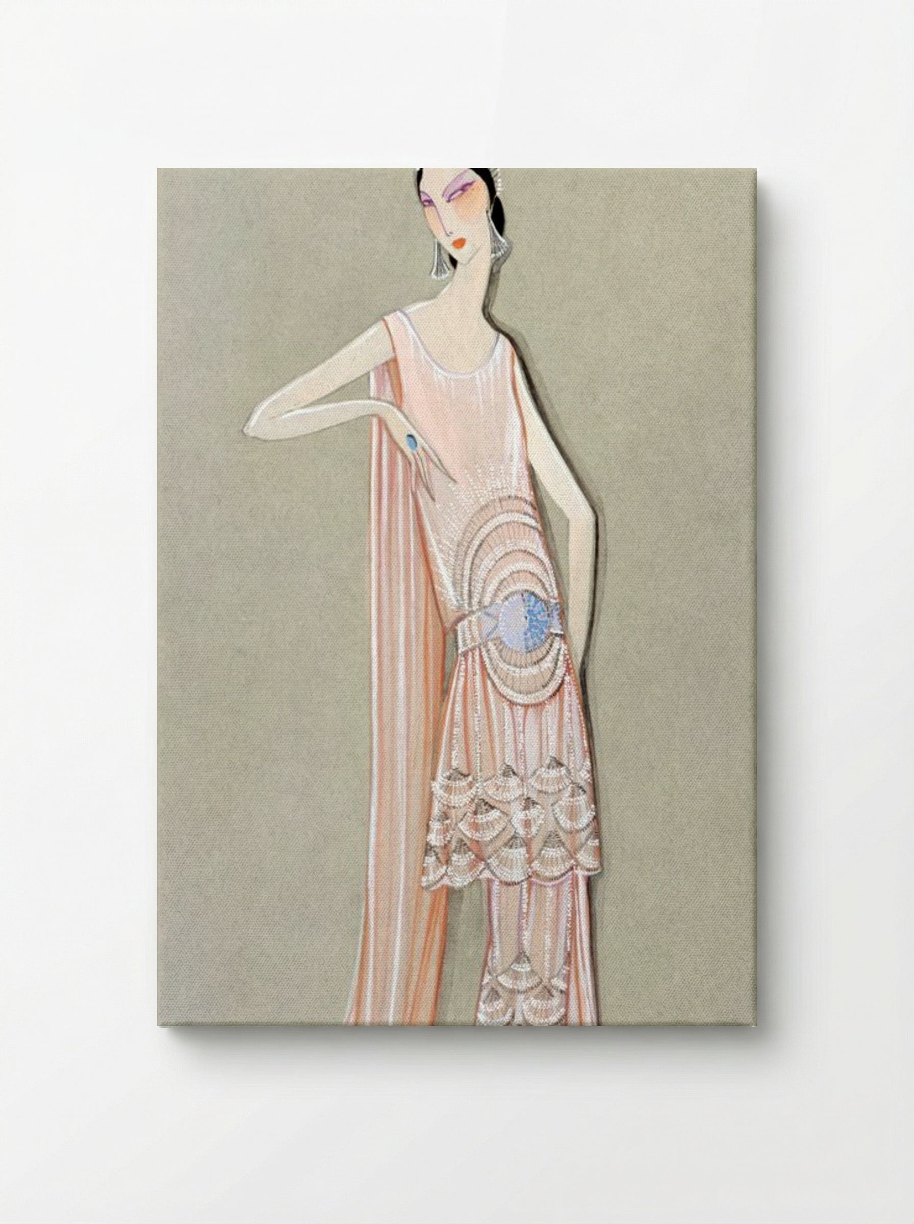 Projet de Robe, Février, La Sirène (1924) - Fine Art Print - Canvas