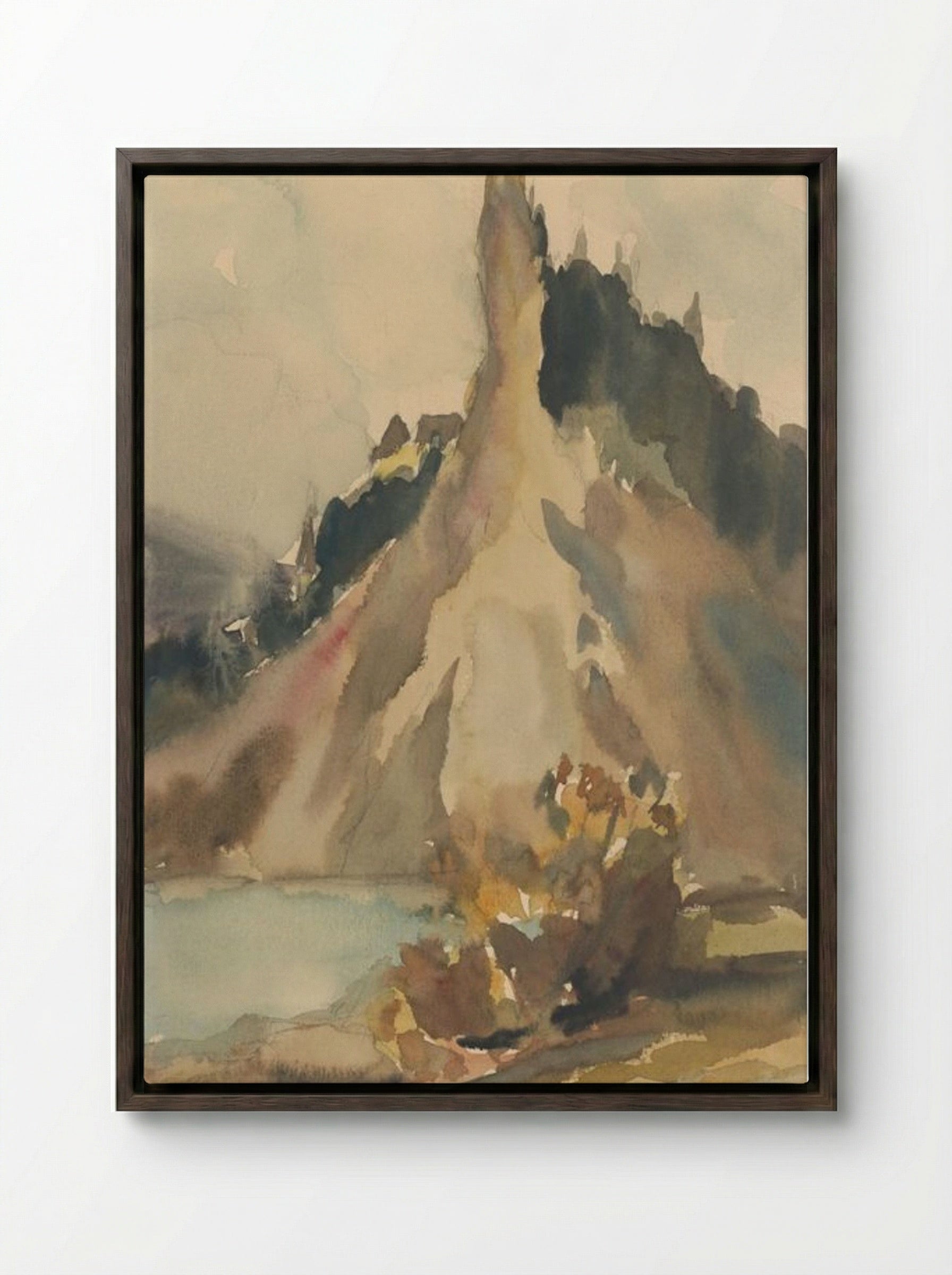 Orava - Zolo Palugyay - Framed Canvas Dark Wood