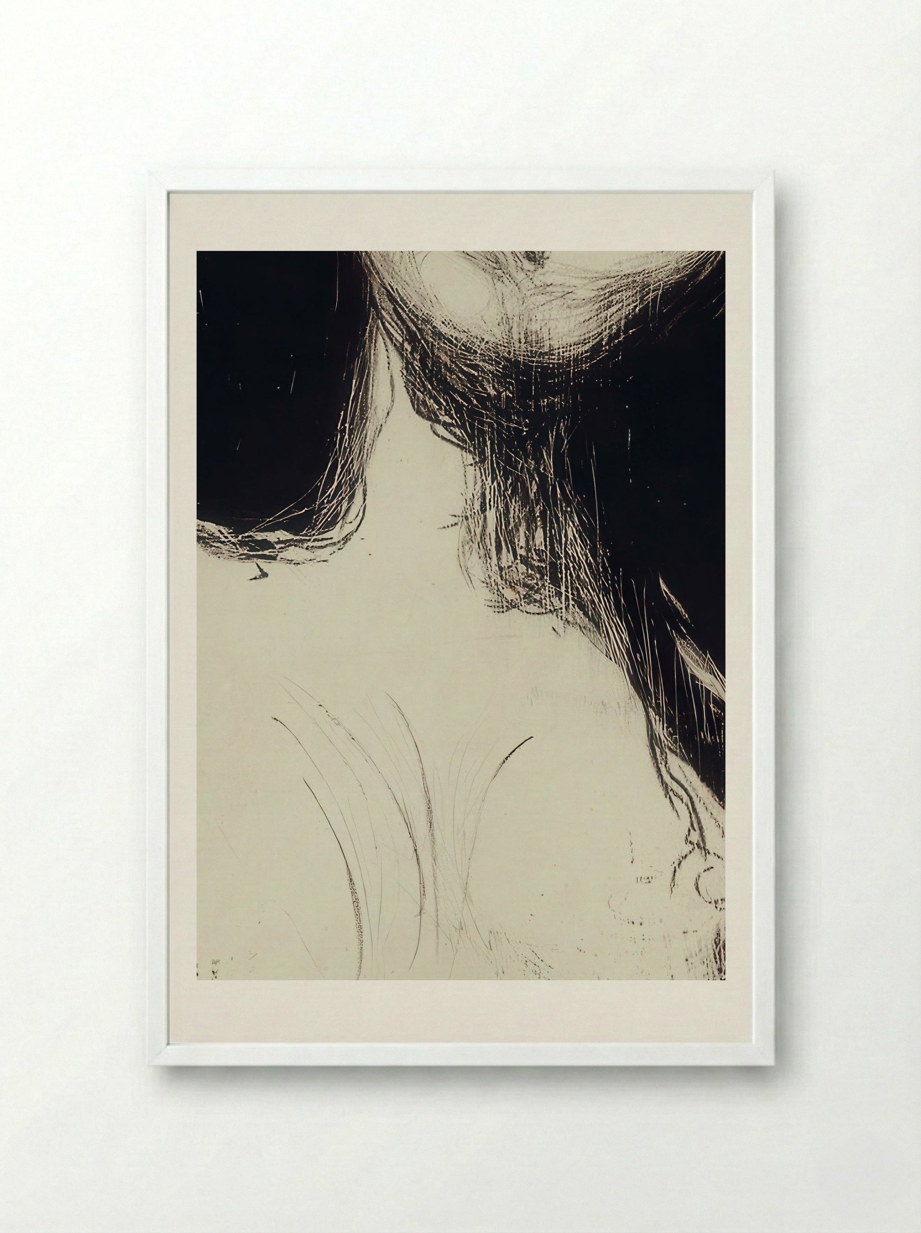 Madonna - Edvard Munch - Framed Print White