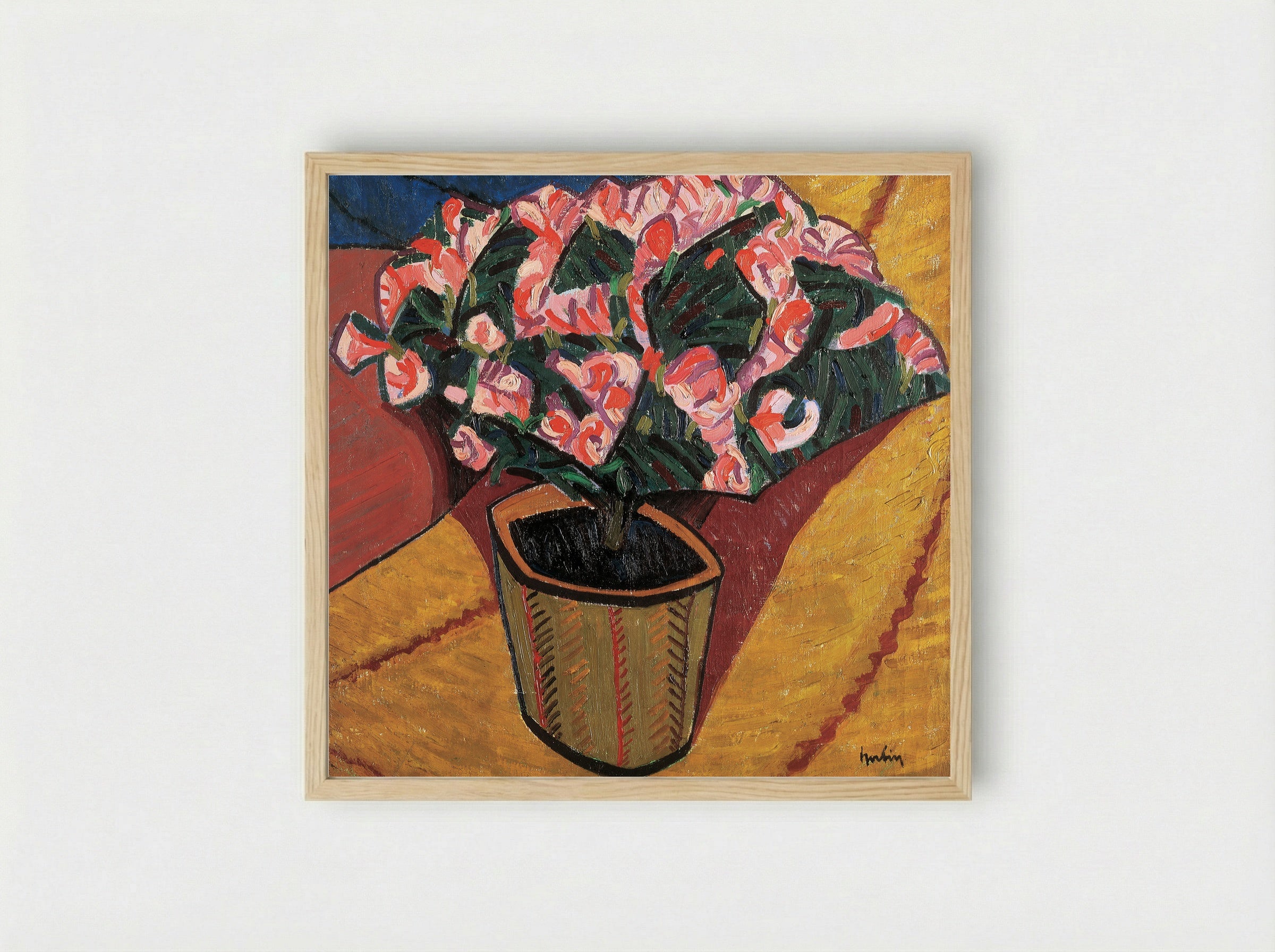 Azalées - Auguste Herbin - Framed Print Wood