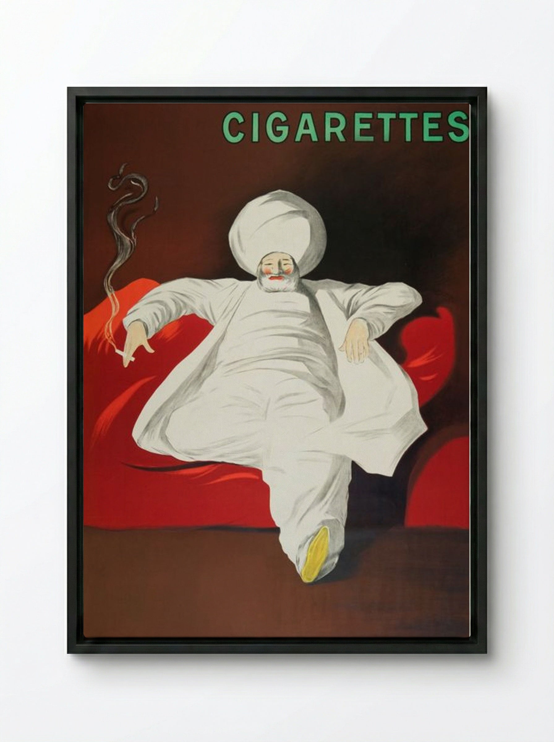 JOB Cigarettes - Leonetto Cappiello - Framed Canvas Black