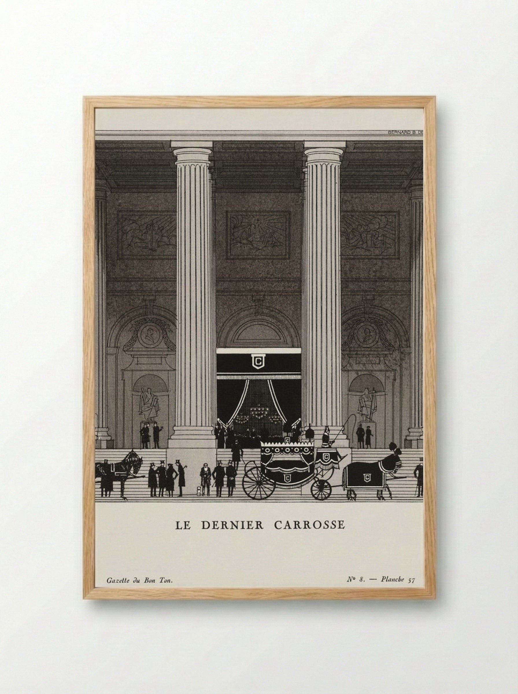 Le Dernier Carrosse - Bernard Boutet de Monvel - Framed Print Wood