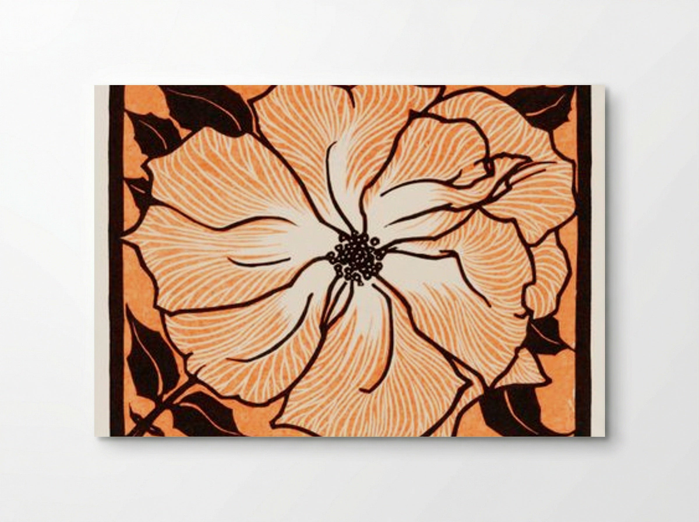 June (Floral Woodcut) - Julie de Graag - Poster