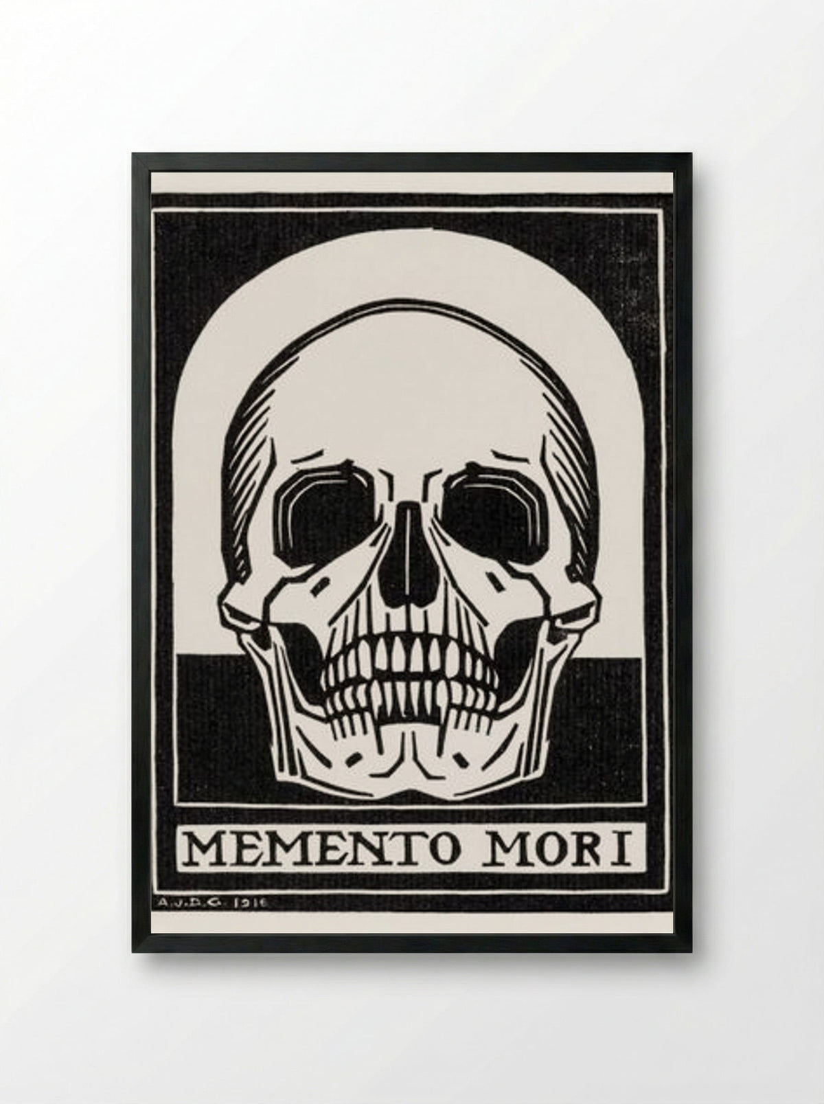 Memento Mori - Julie de Graag - Framed Print Black