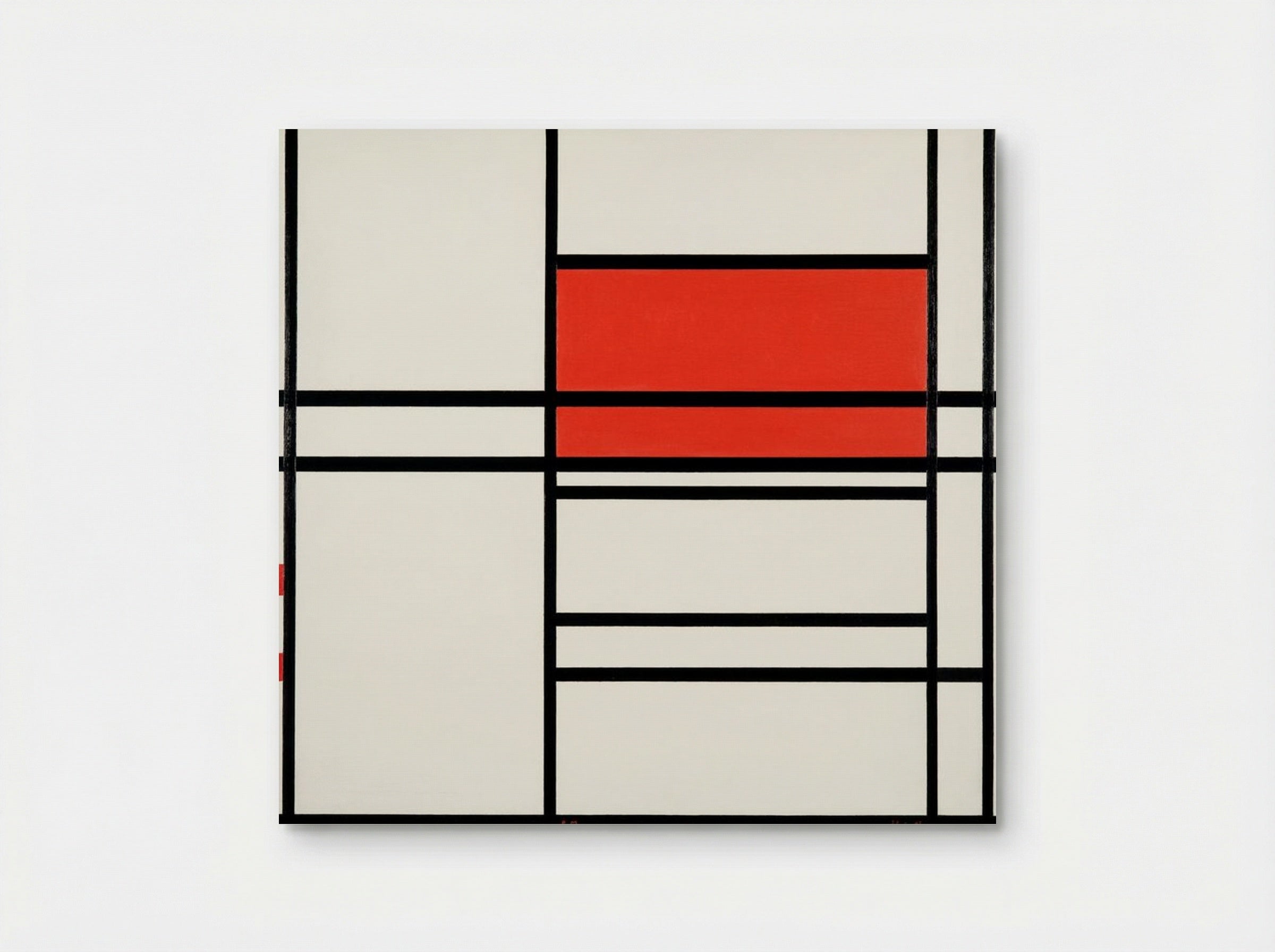 Composition No. 4 with Red and Blue - Piet Mondrian - Poster