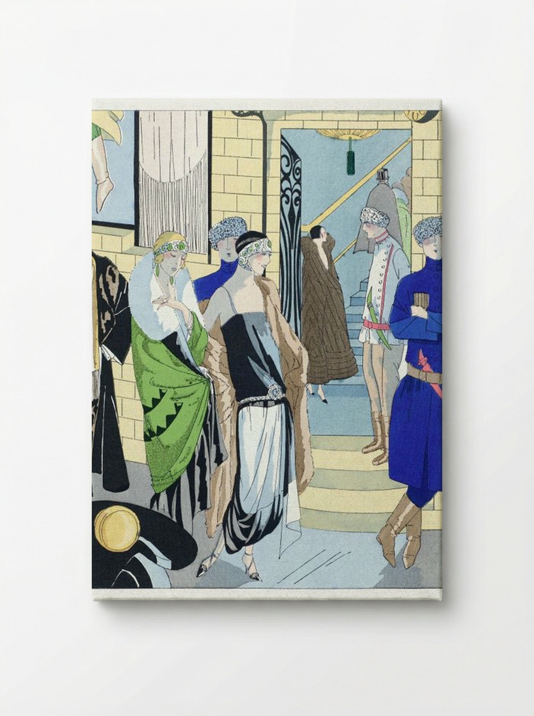 Philippe et Gaston Fashion Illustration - Paul Poiret - Canvas