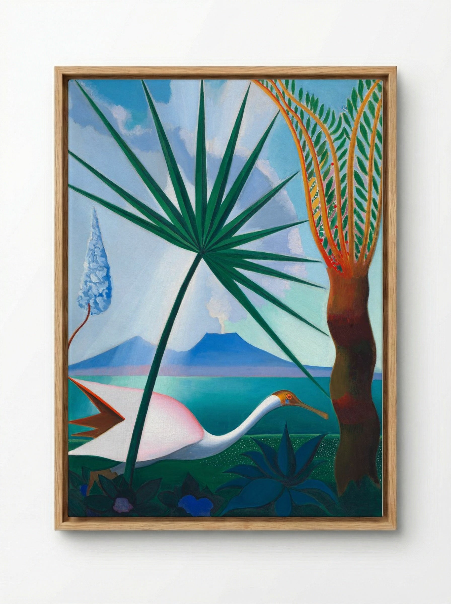 Neapolitan Song - Joseph Stella - Framed Canvas Wood