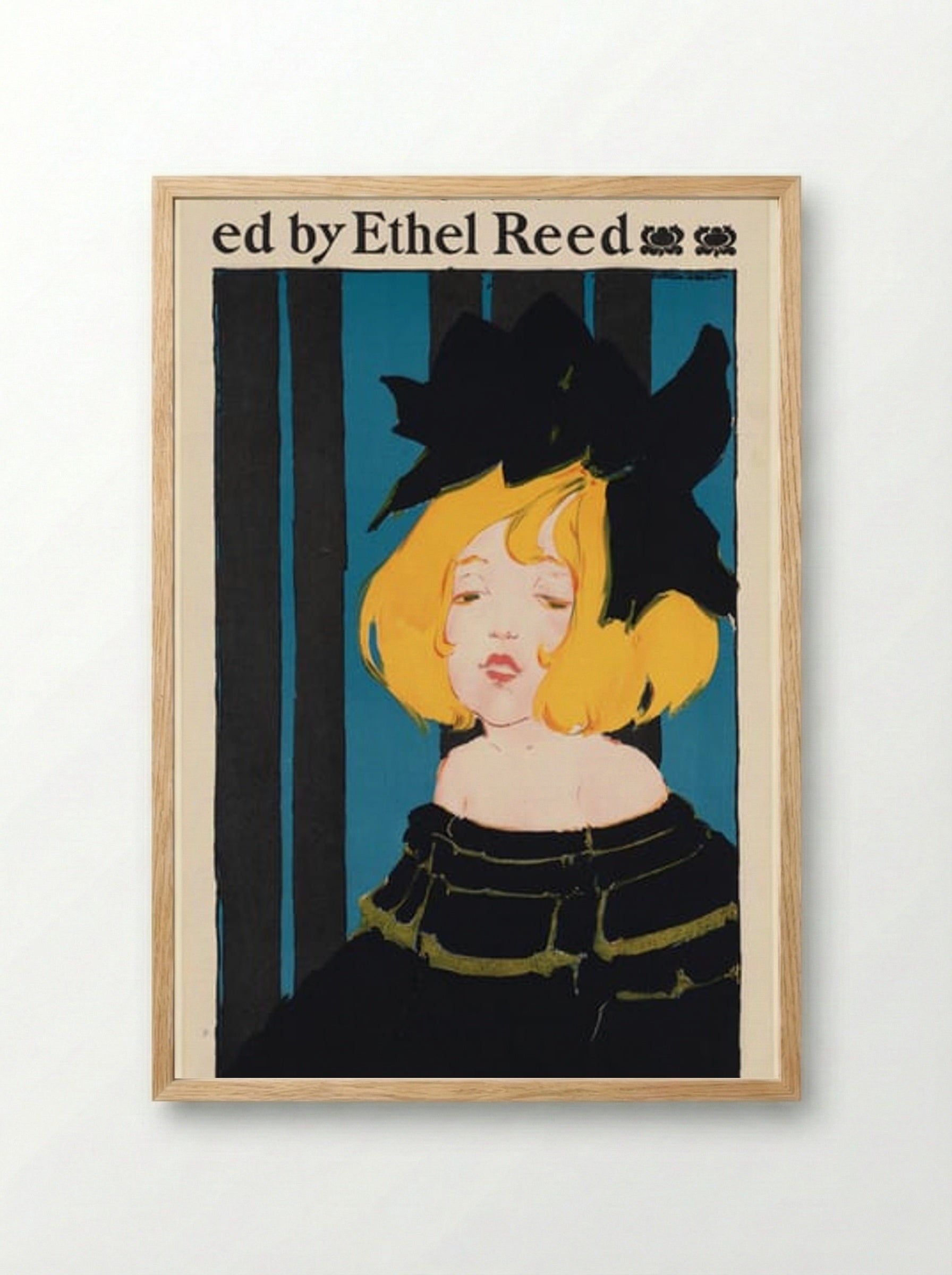 In Childhood's Country (Poster) - Ethel Reed - Framed Print Wood