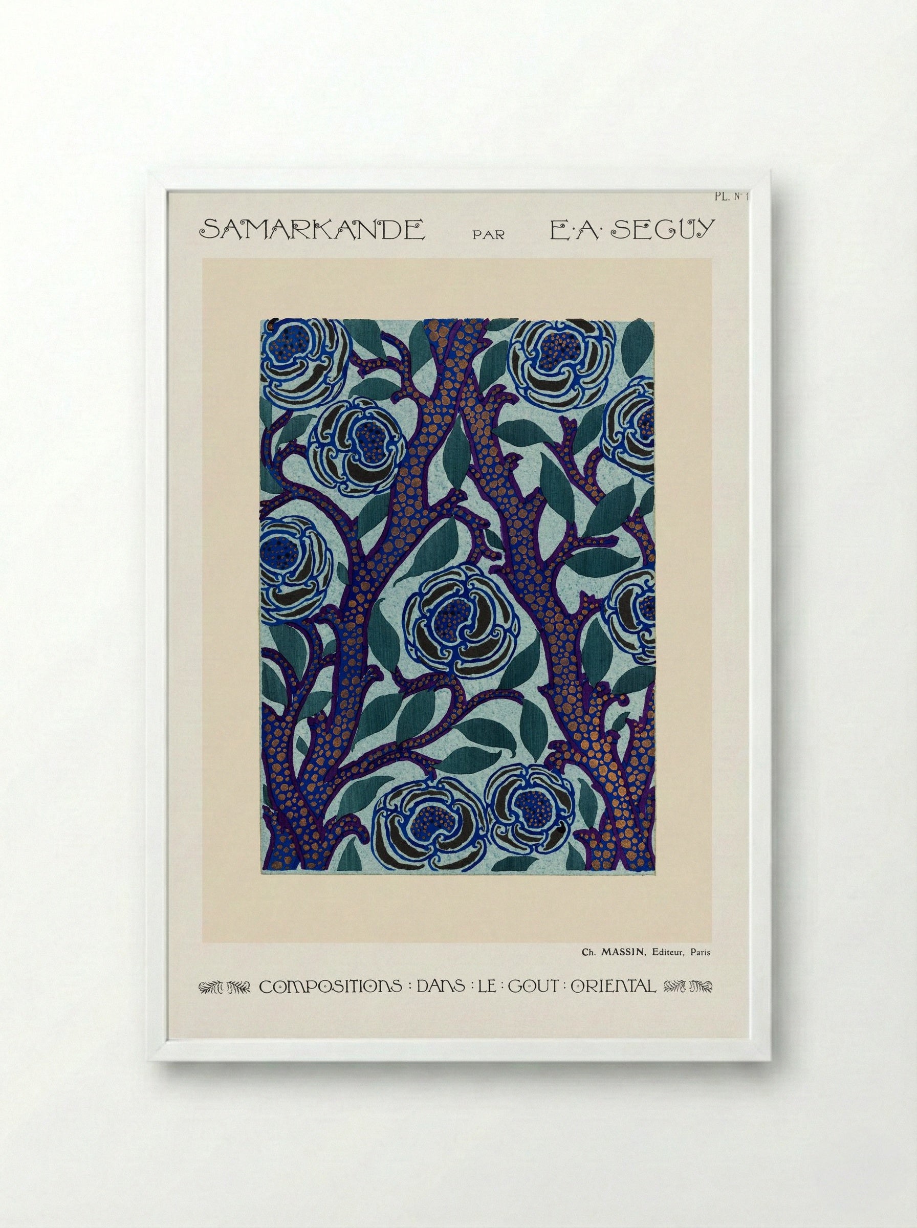 Samarkande, Plate 13 - Émile-Allain Séguy - Framed Print White