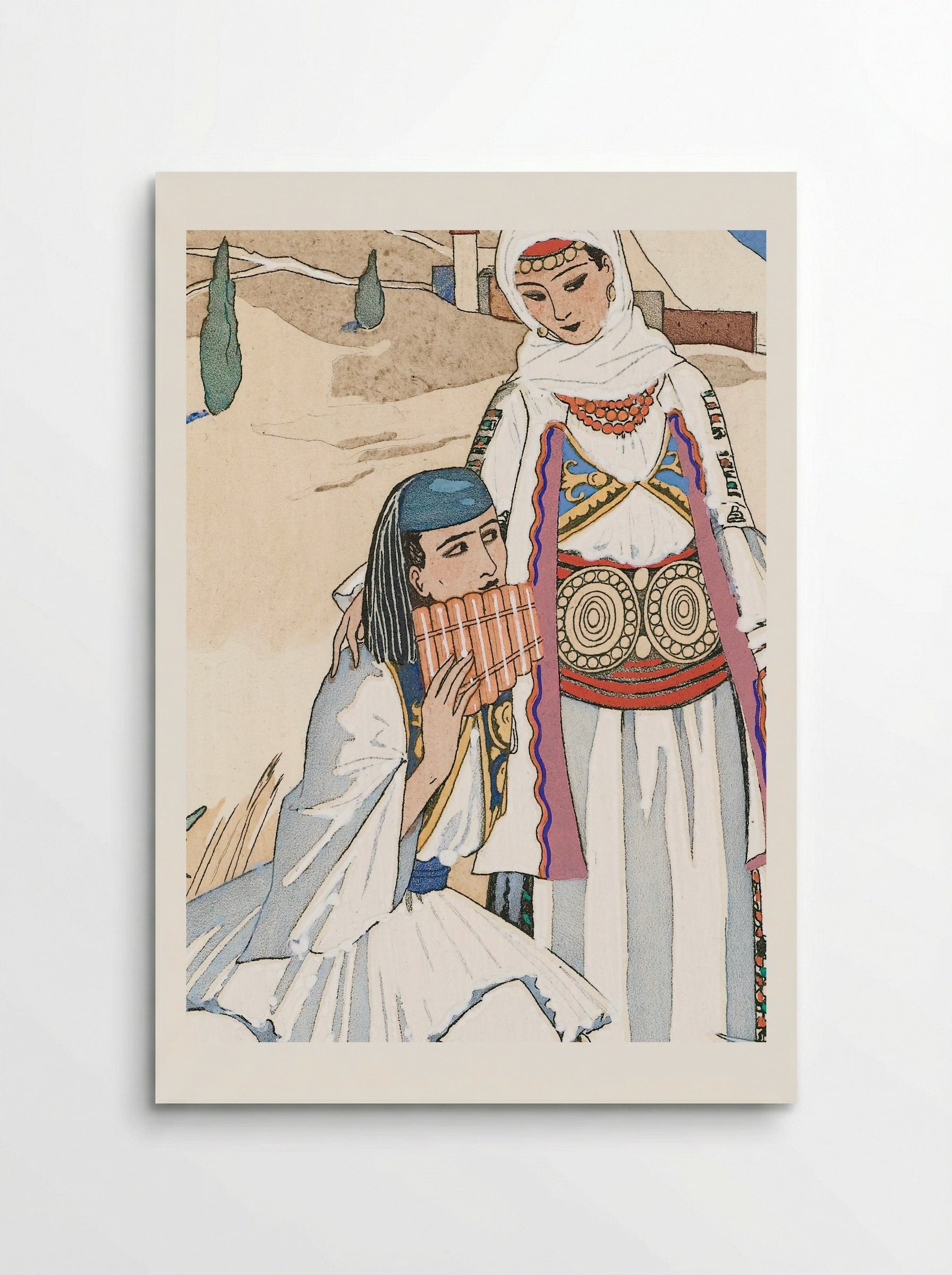 La Flûte de Pan - George Barbier - Poster