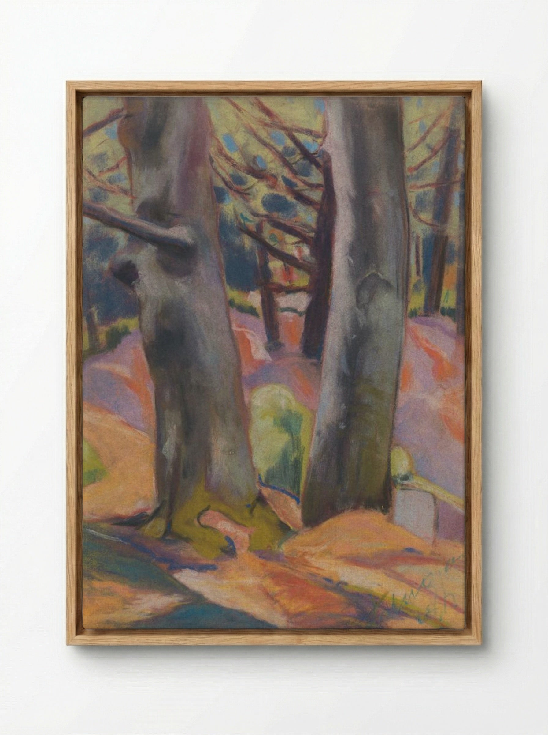 Study of Trees - Zolo Palugyay - Framed Canvas Wood