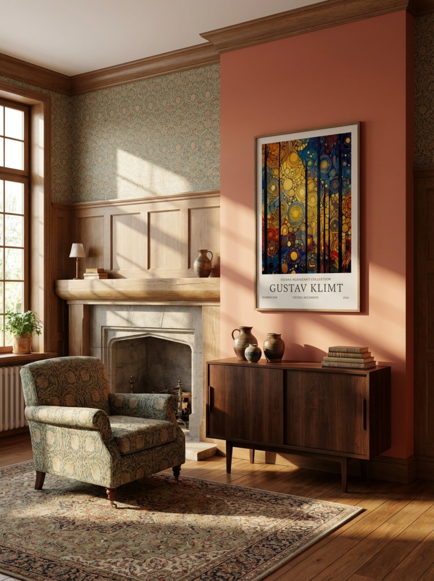 Twilight Forest Bloom - Gustav Klimt