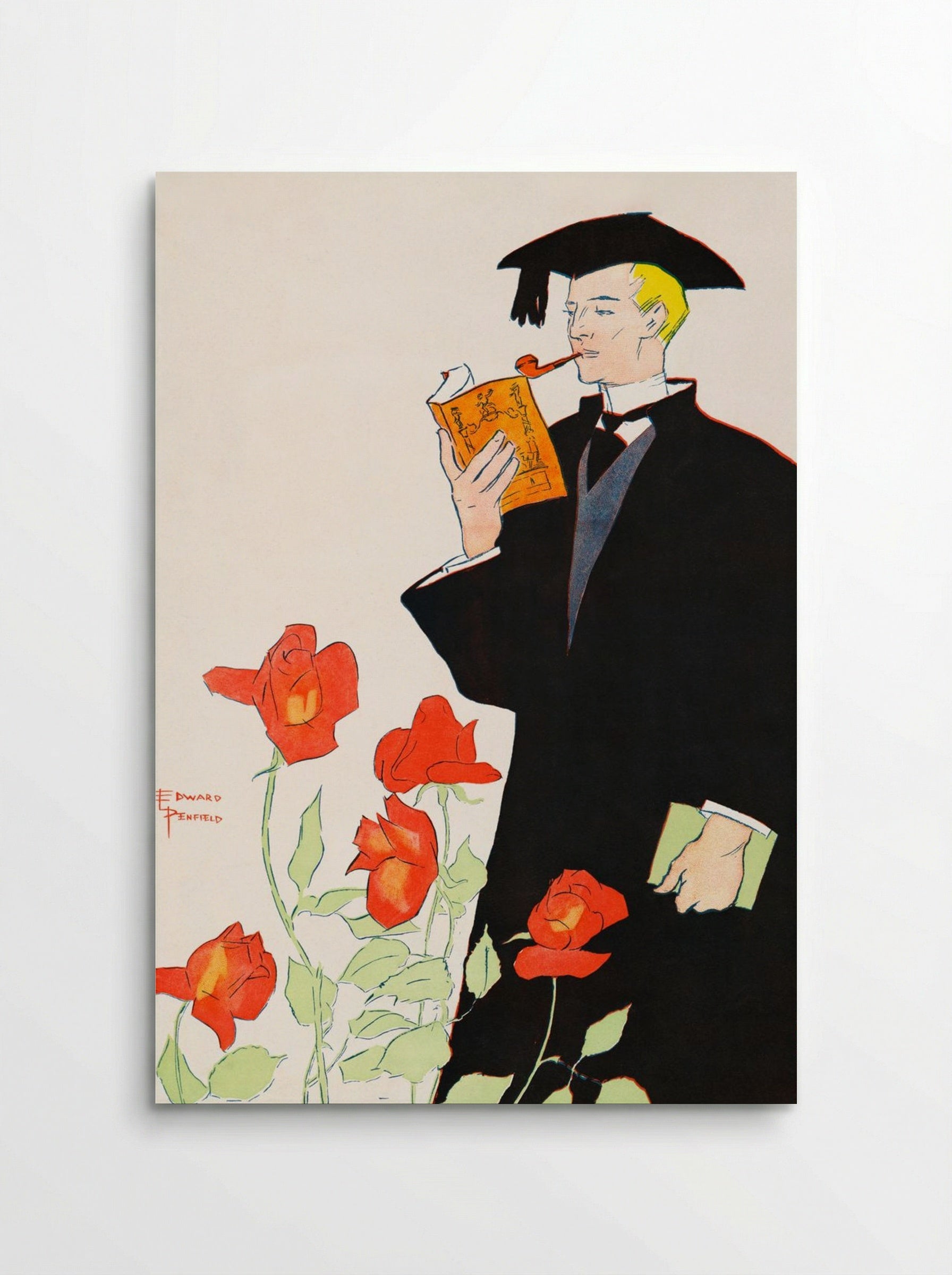 Man in Academic Dress - Edward Penfield - Poster