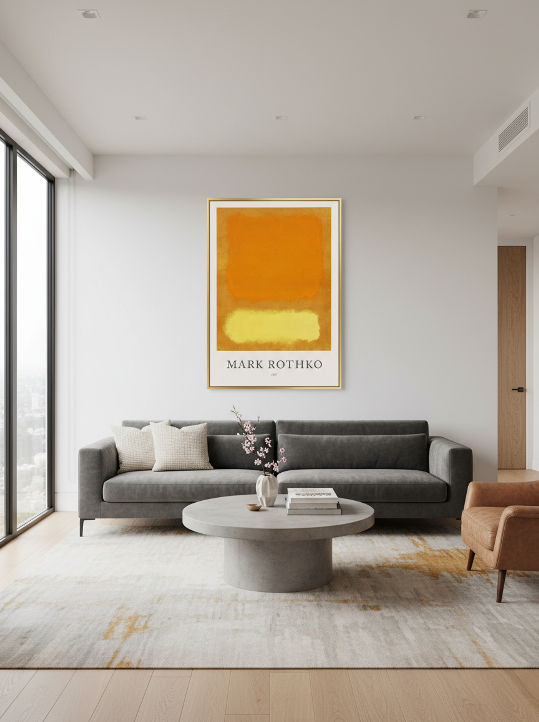 Untitled (Orange and Yellow) - Mark Rothko - Lifestyle