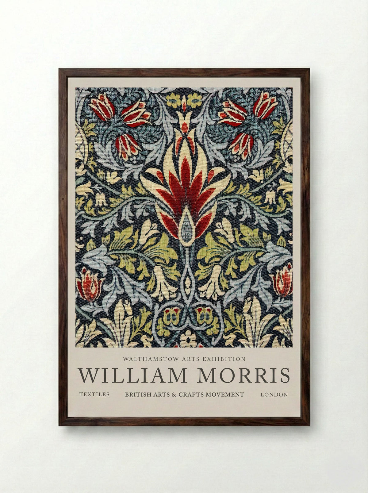 Snake Tapestry - William Morris - Fine Art Print