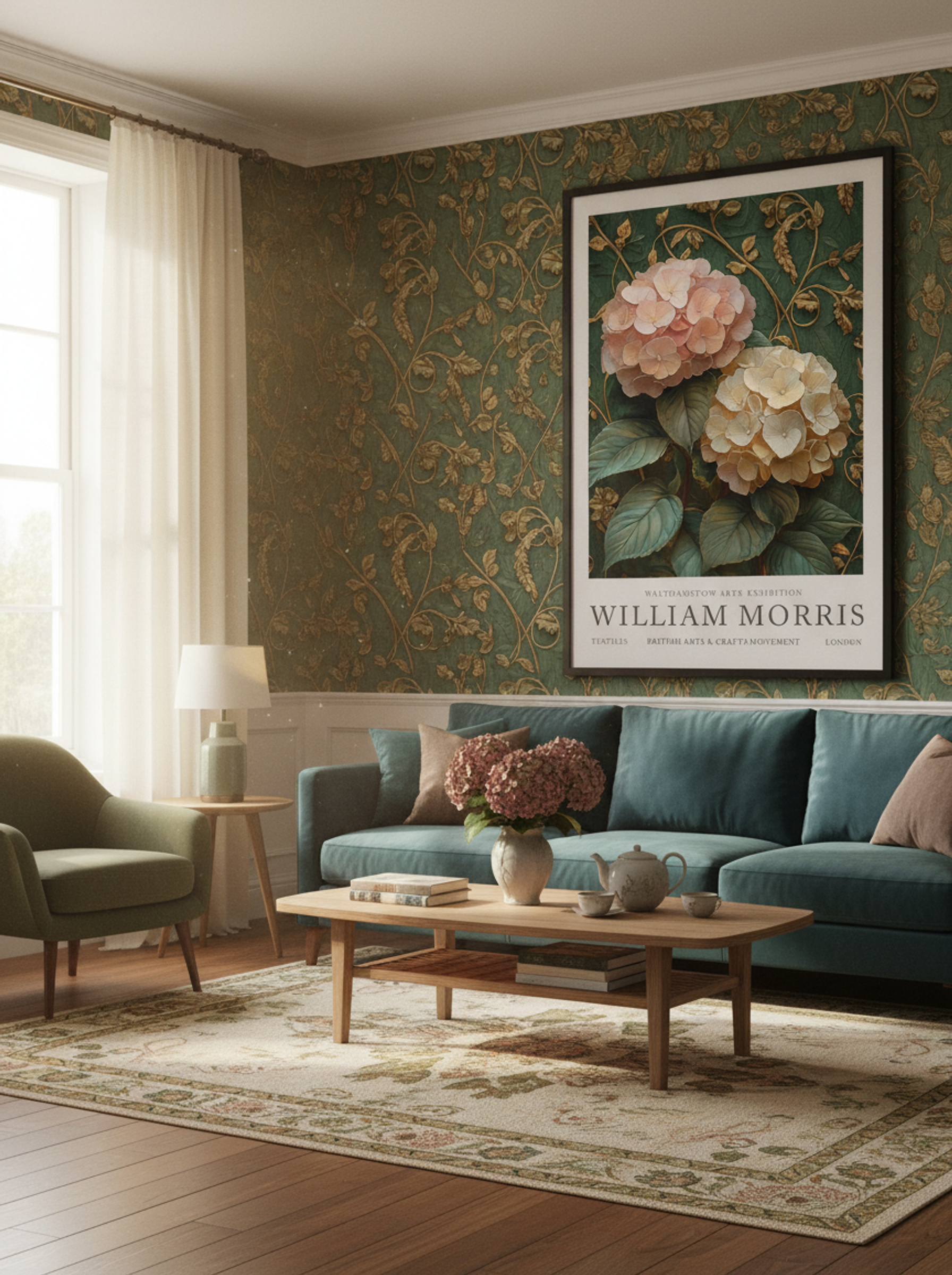 Hydrangea Harmony - William Morris - Lifestyle