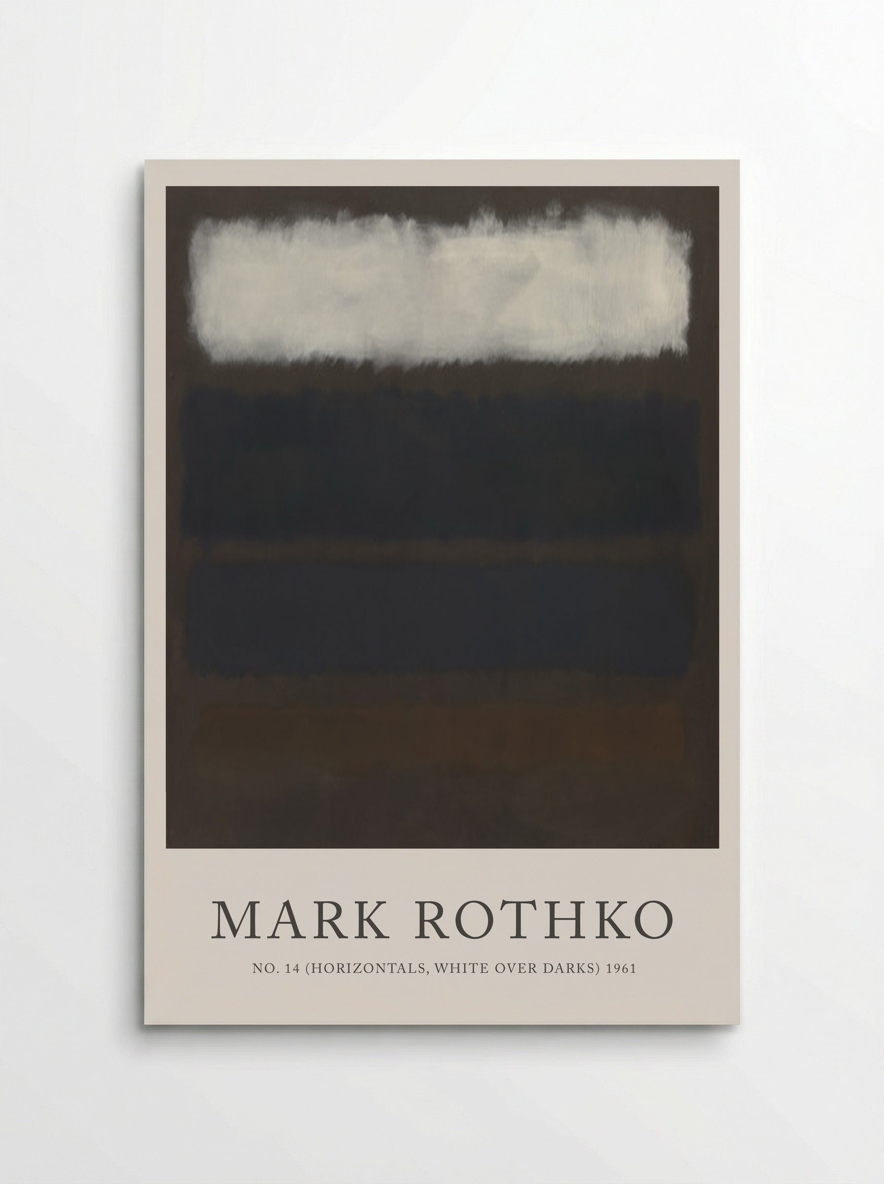 No. 14 (Horizontals, White Over Darks) - Mark Rothko - Poster
