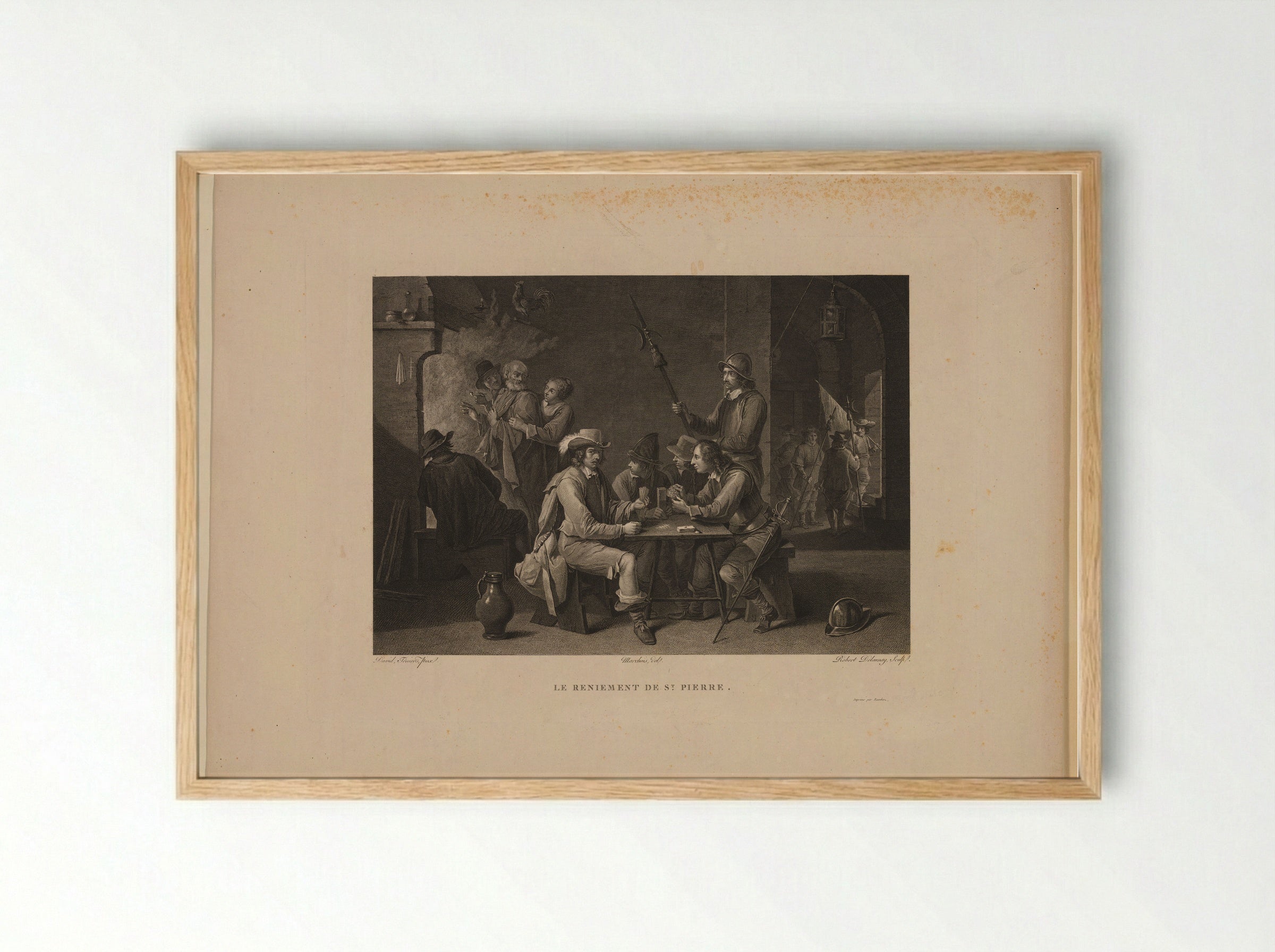 Saint Peter Denying Christ - Robert Delaunay - Framed Print Wood