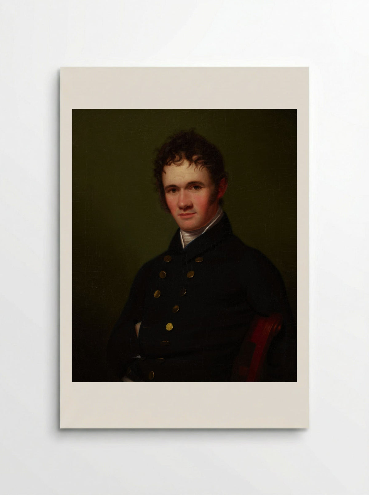 Portrait of a Man, Waist-Length, Seated - Fine Art Print - Poster