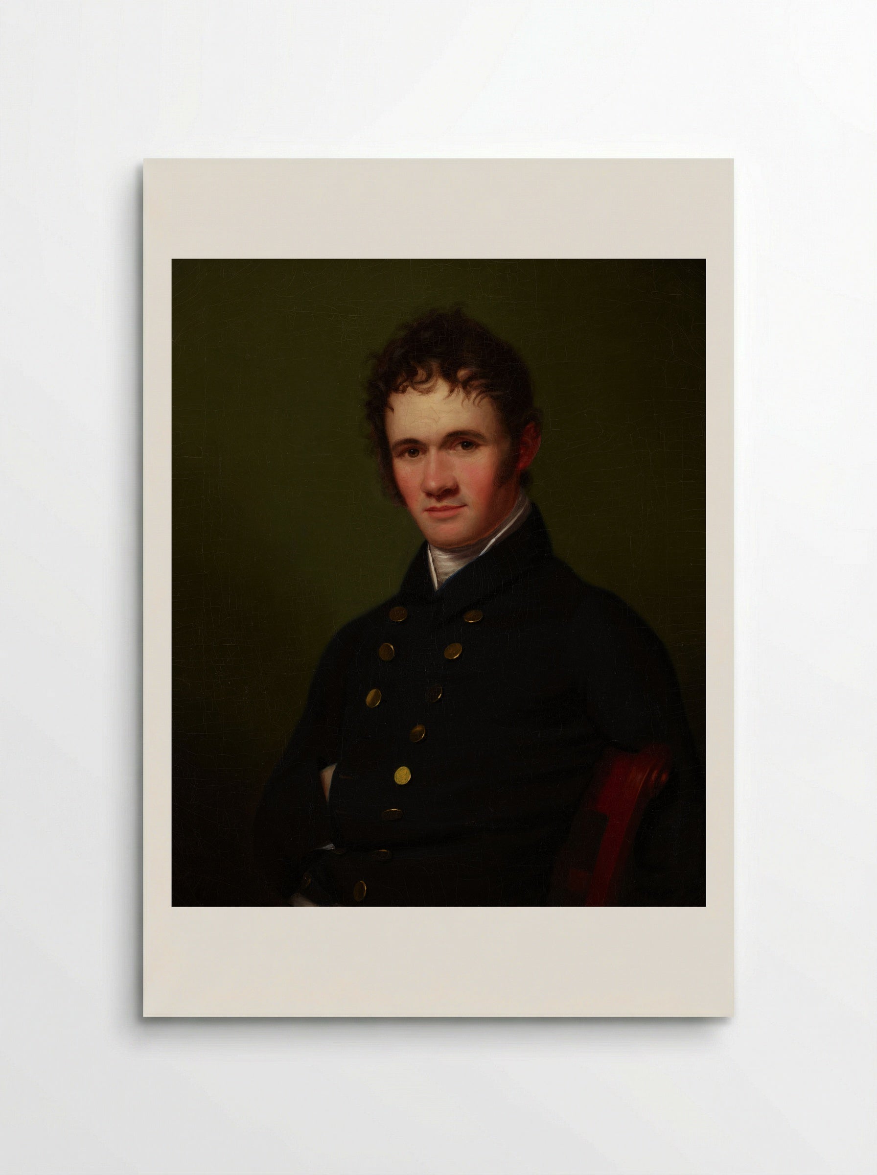 Portrait of a Man, Waist-Length, Seated - Fine Art Print - Poster