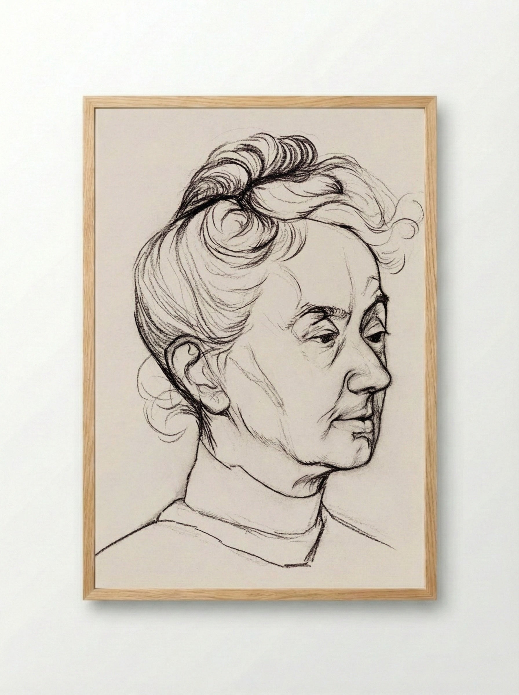 Portrait of Mrs. Corry Pabst - Julie de Graag - Framed Print Wood