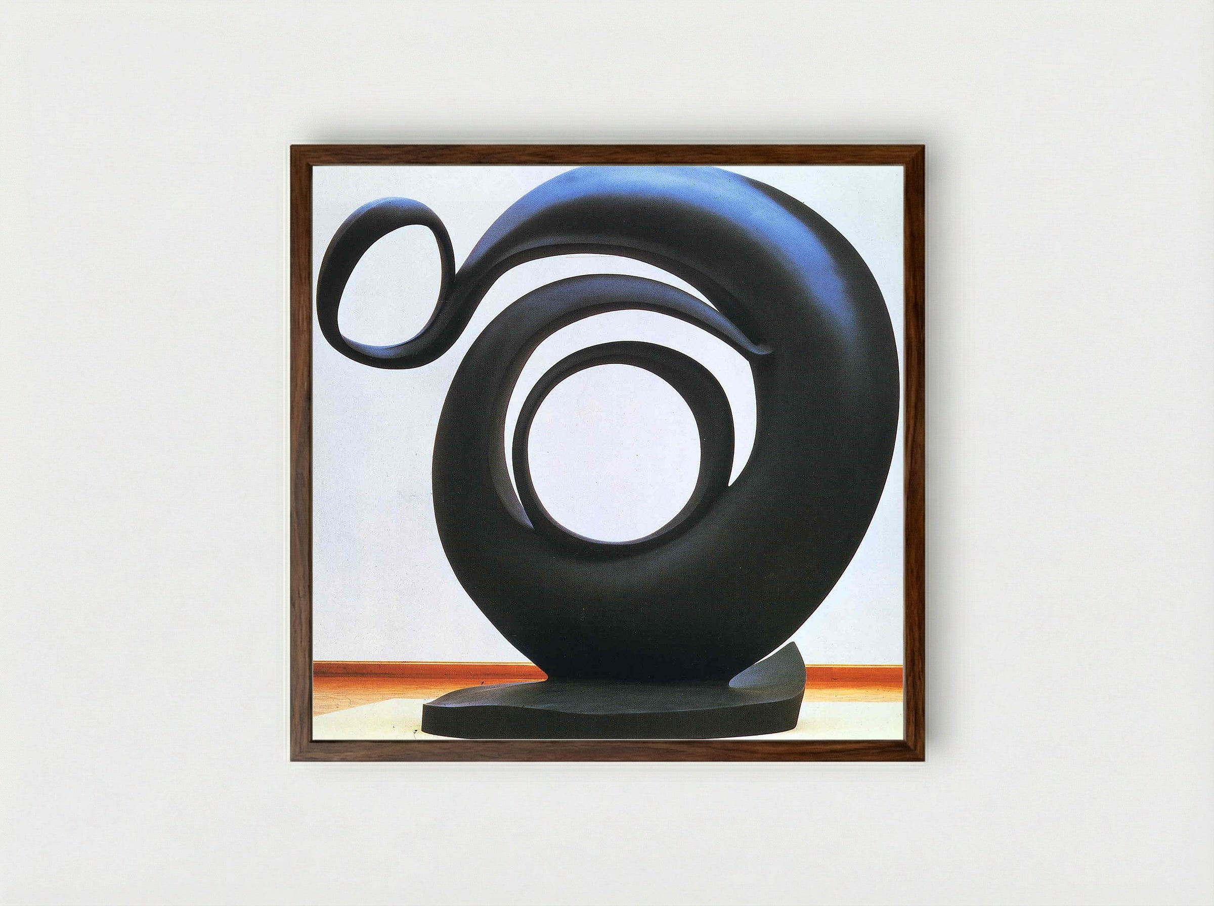 Abstraction - Georgia O'Keeffe - Framed Print Dark Wood