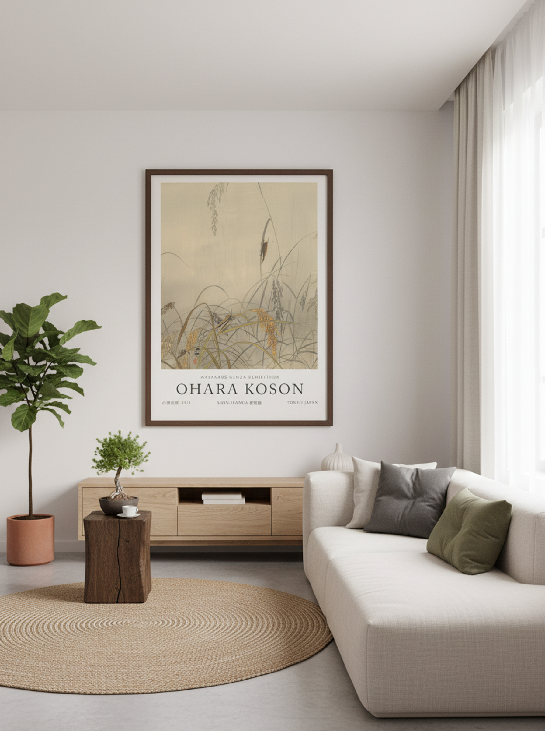 Grasshoppers On Rice Plants - Ohara Koson - Lifestyle