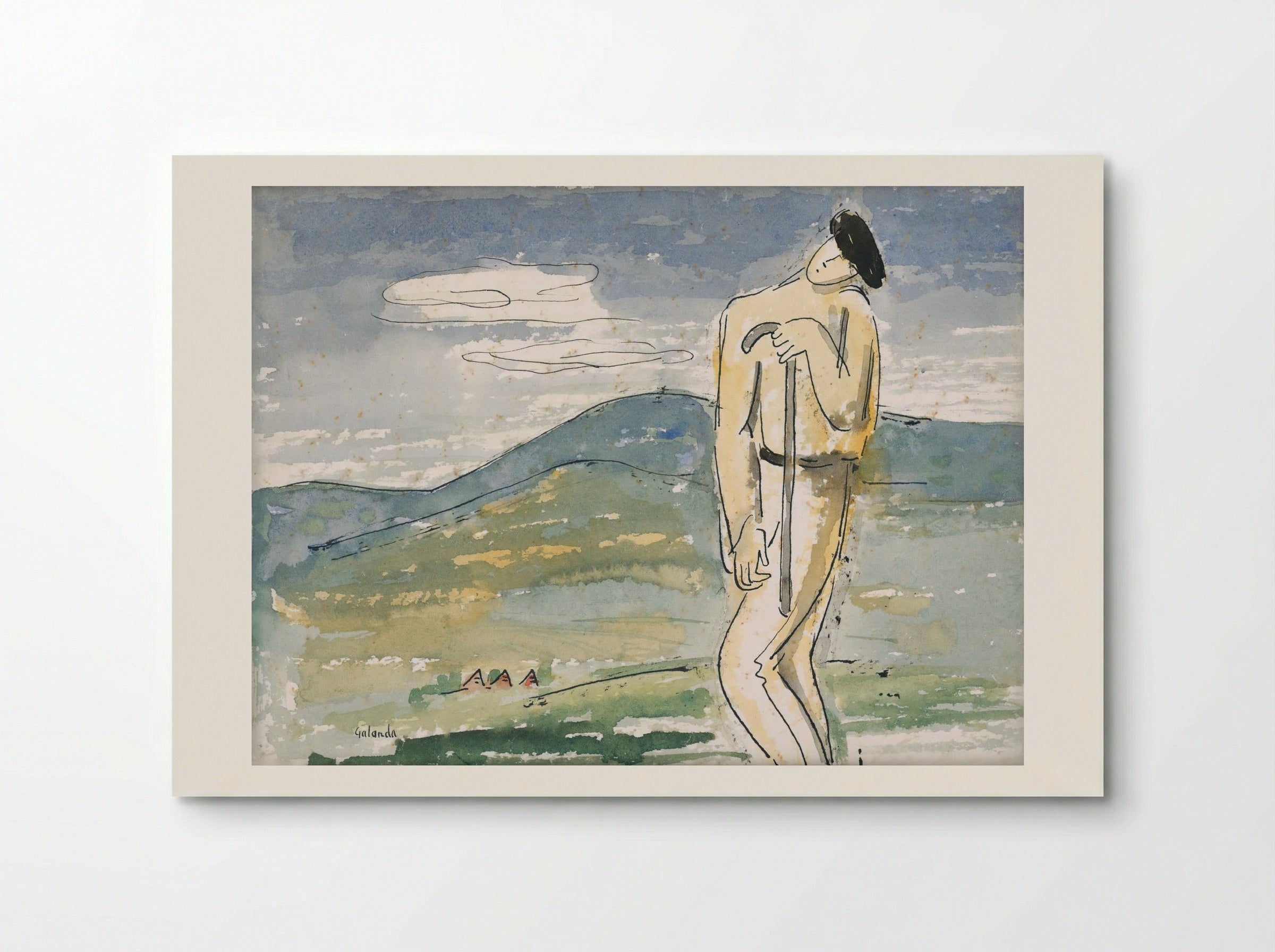 A Weary Pilgrim - Mikuláš Galanda - Poster