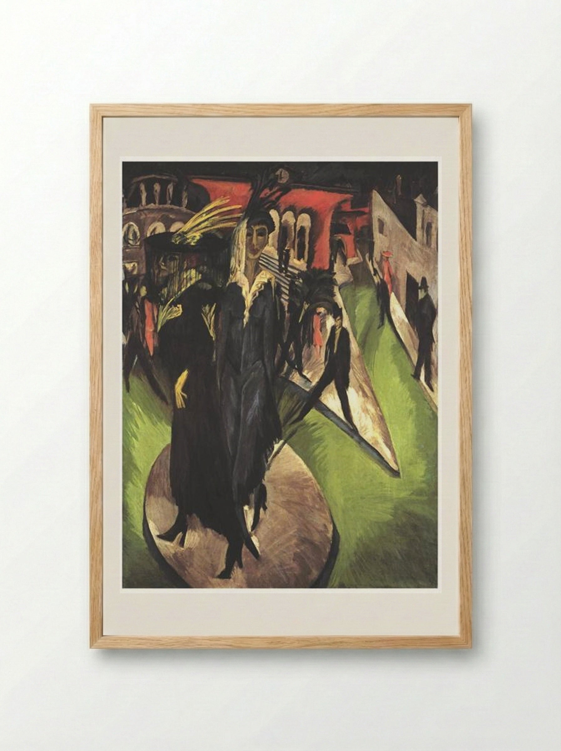 Potsdamer Platz, Berlin - Ernst Ludwig Kirchner - Framed Print Wood
