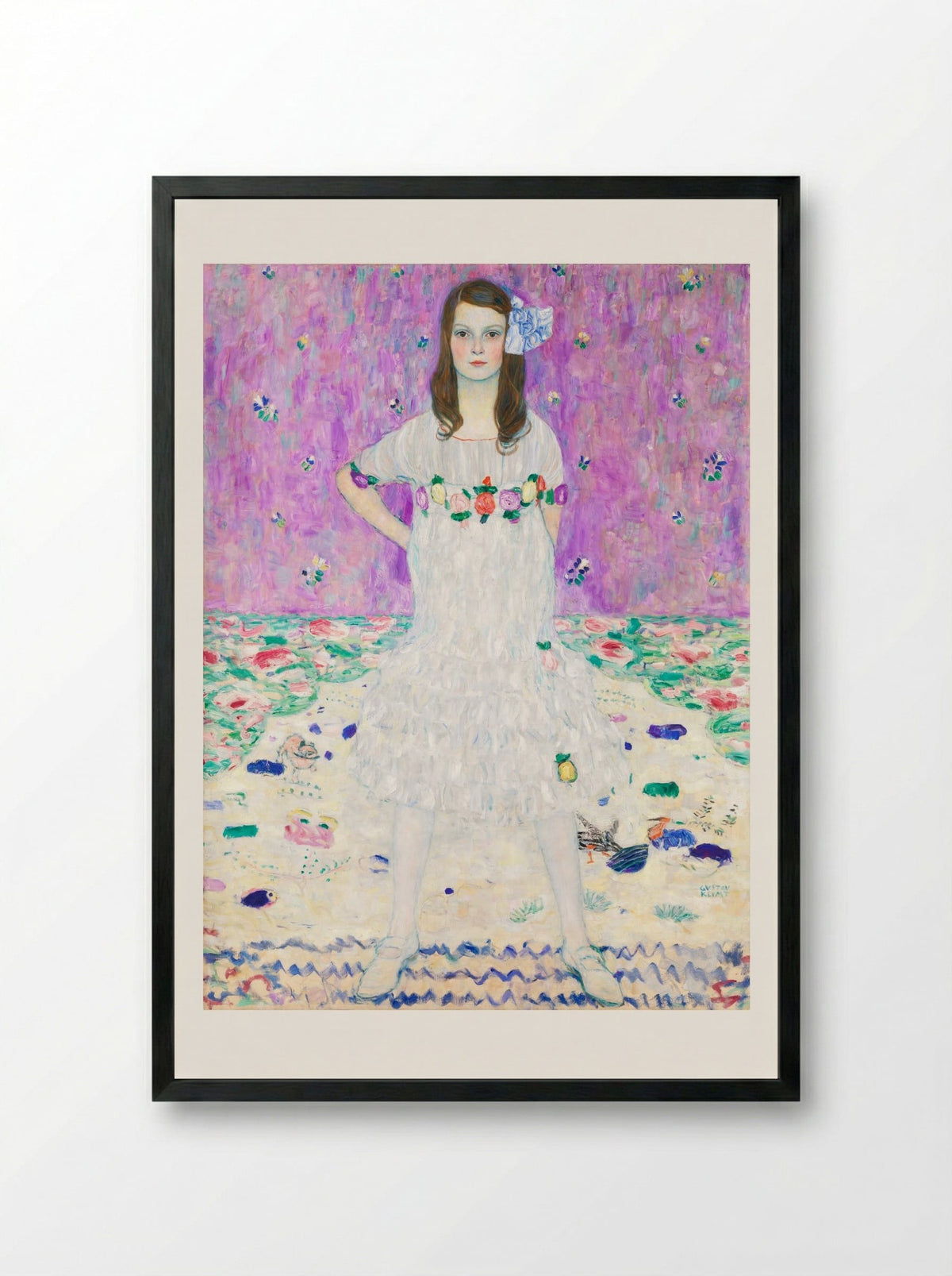 Mäda Primavesi - Gustav Klimt - Framed Print Black