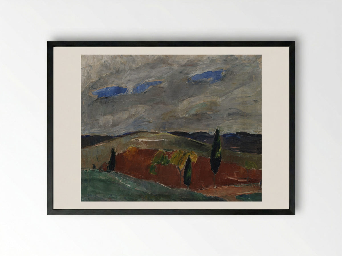 Cemetery Road in Toledo - Jens Adolf Jerichau - Framed Print Black
