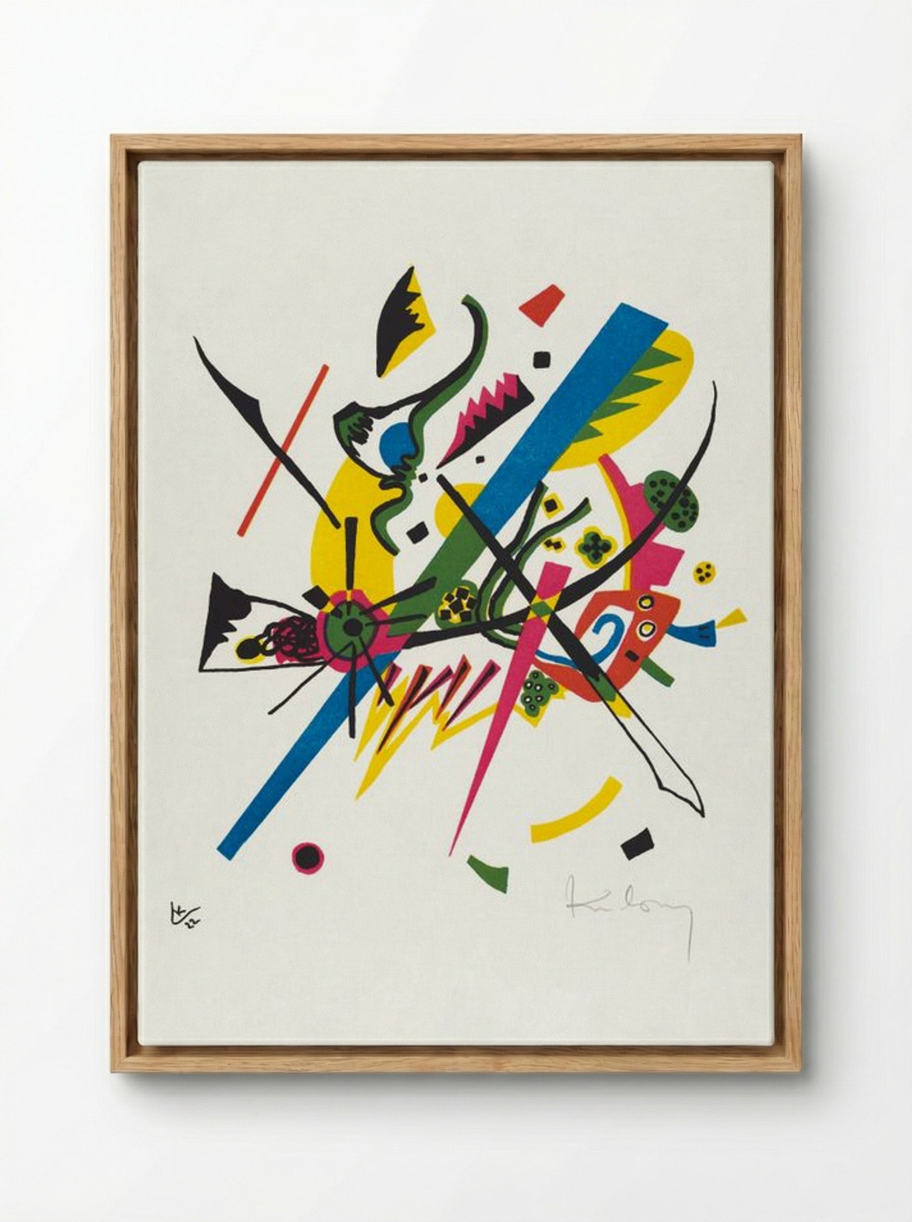 Kleine Welten I (Small Worlds I) - Wassily Kandinsky - Framed Canvas Wood