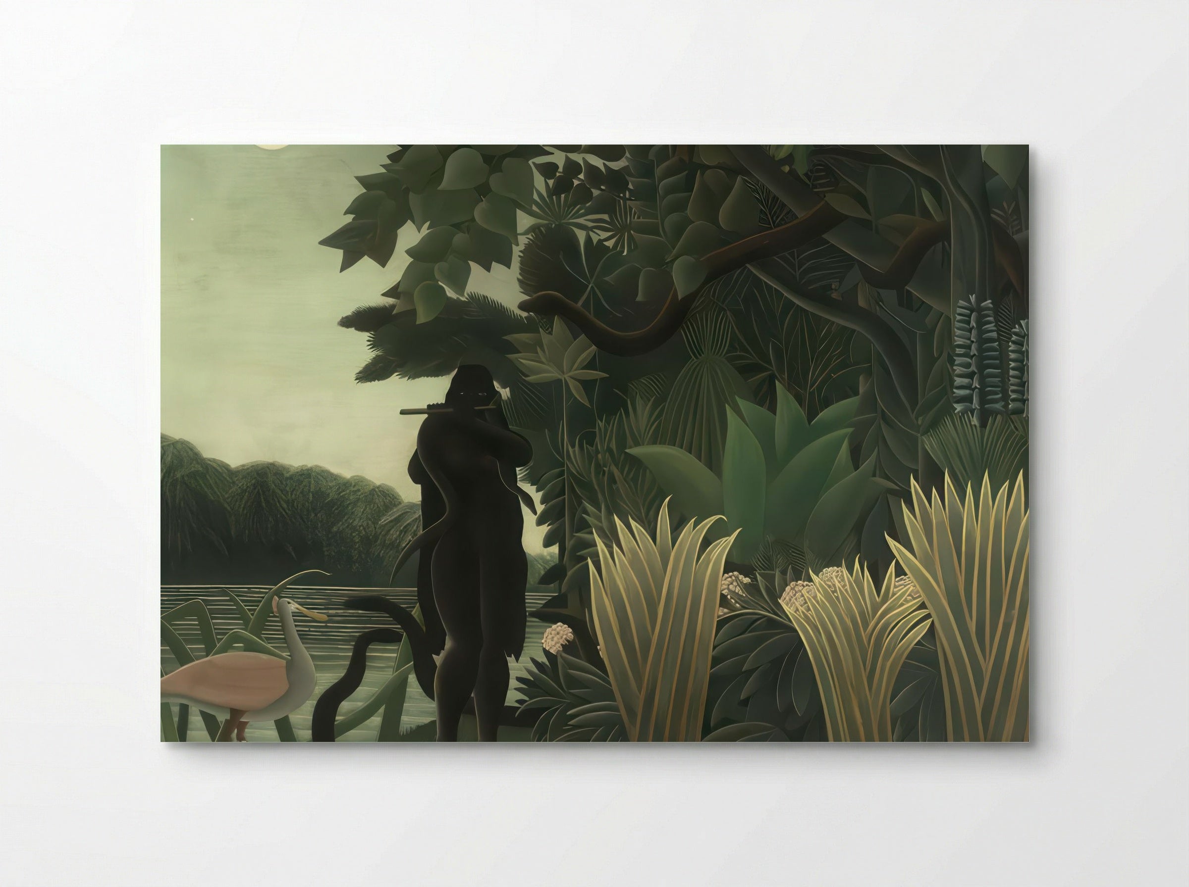 The Snake Charmer by Henri Rousseau – Naïve Art Jungle Mystery Print - Poster