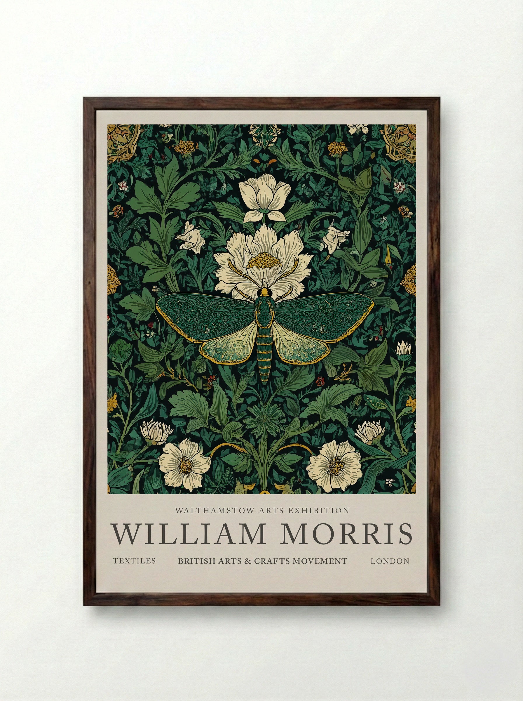 Emerald Moth Garden - William Morris