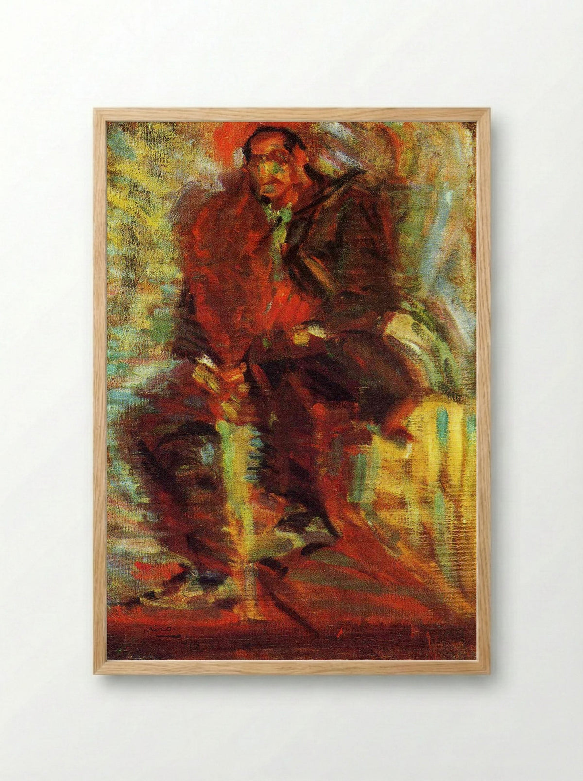 The Farmer - Darío de Regoyos y Valdés - Framed Print Wood