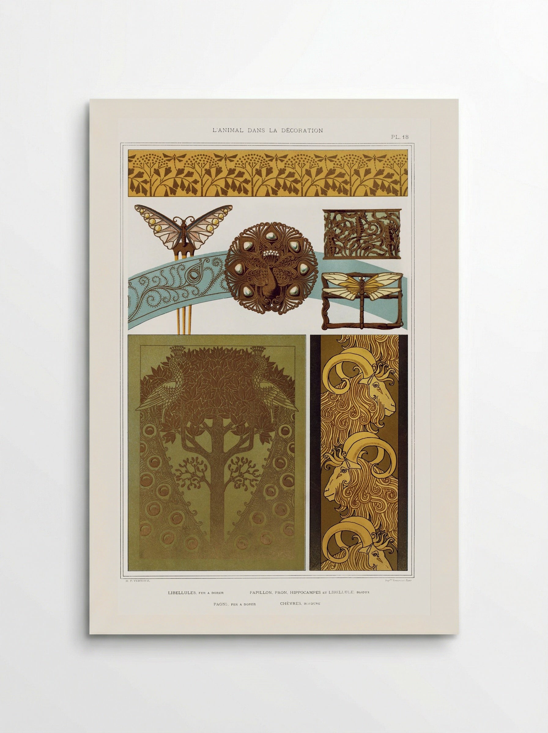 L'Animal dans la Décoration, Plate 18 - Maurice Pillard Verneuil - Poster