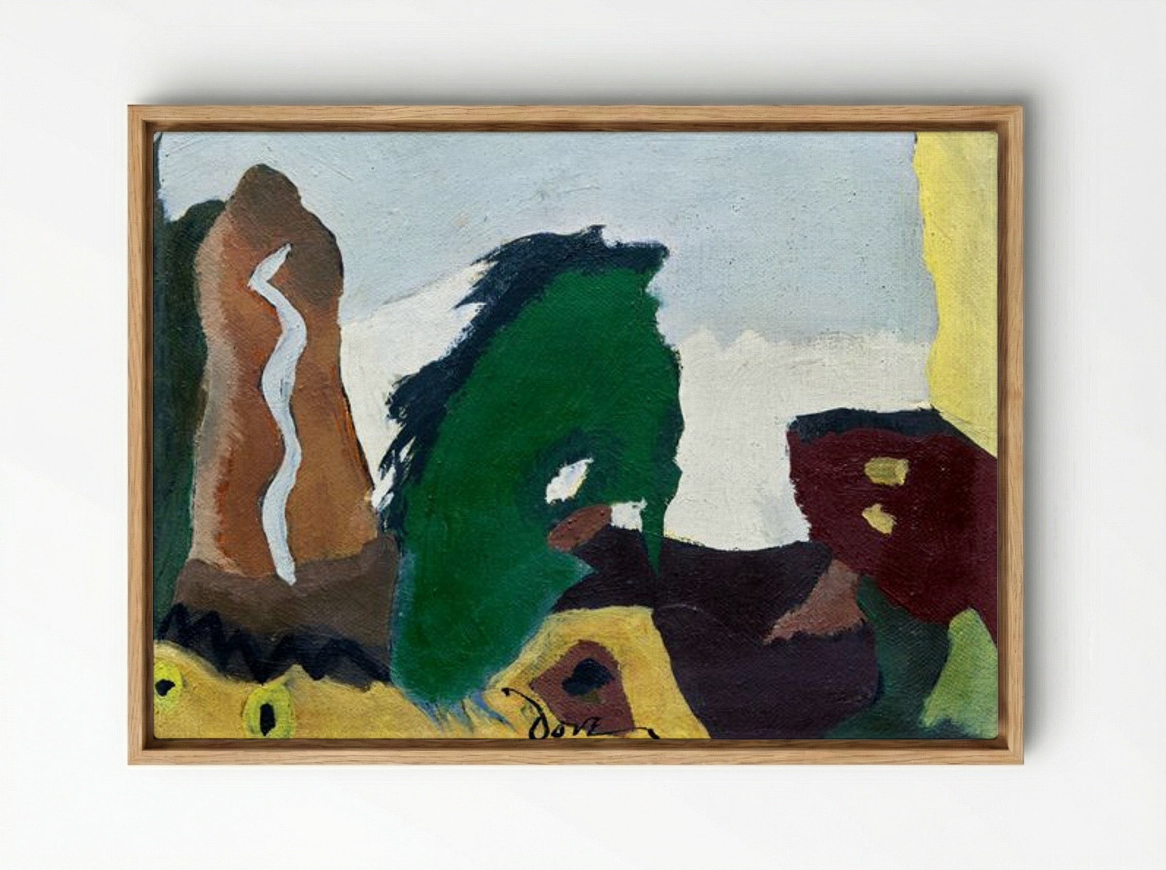 Foot of Lake - Arthur Dove - Framed Canvas Wood