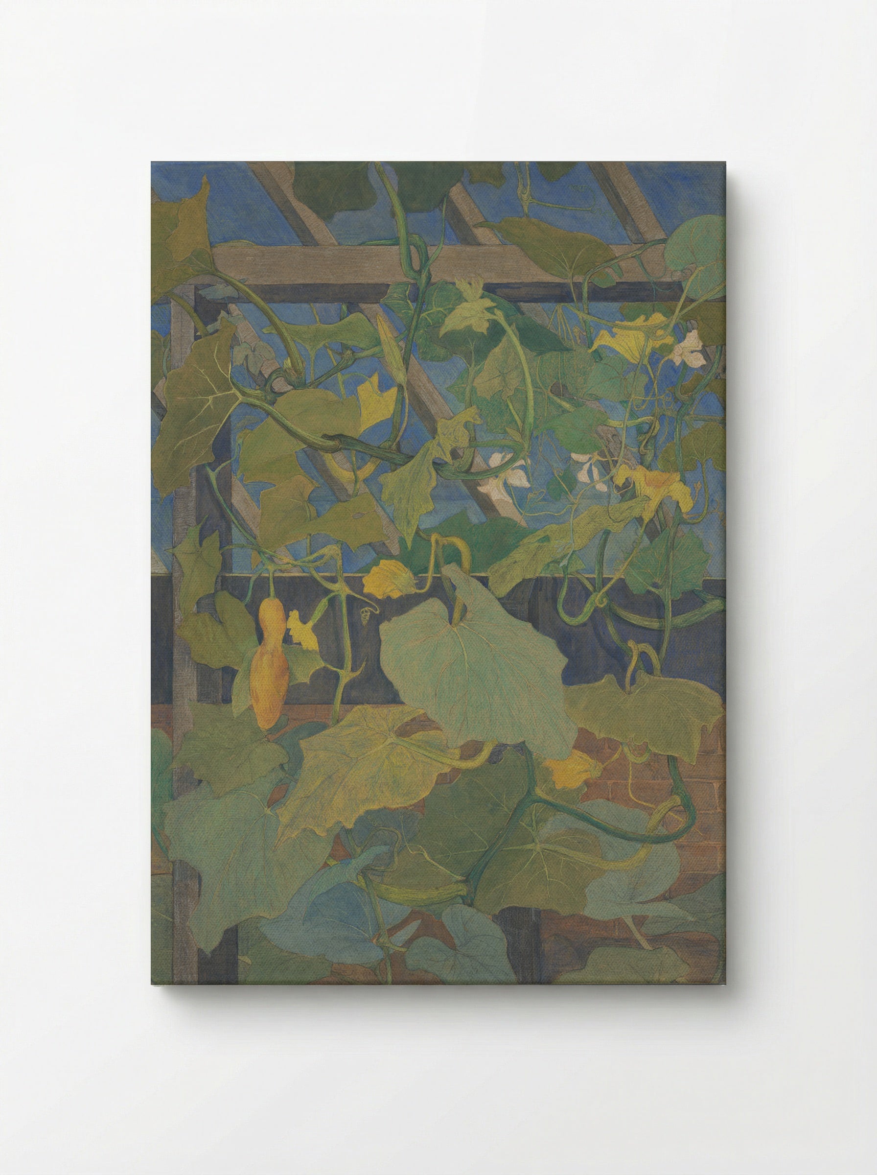 Greenhouse with Ornamental Gourds - Theo van Hoytema - Canvas