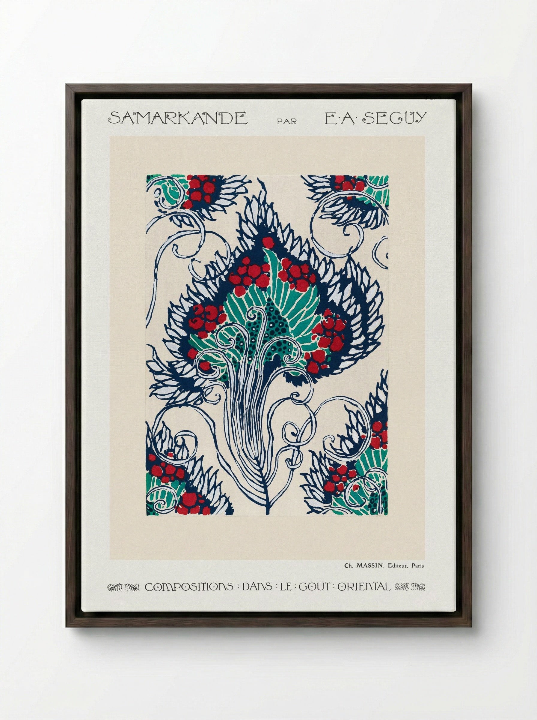 Samarkande, Planche 19 - Émile-Allain Séguy - Framed Canvas Dark Wood