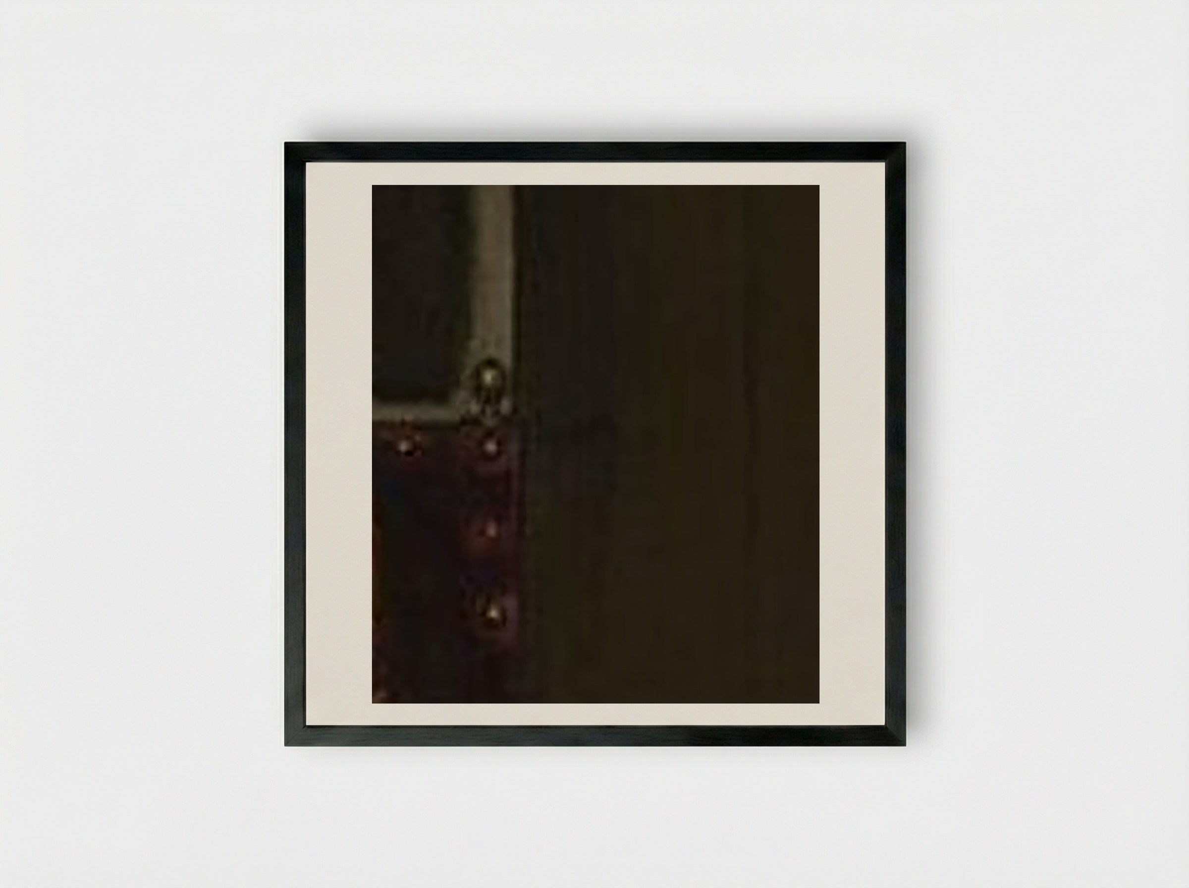 A Maid Asleep - Johannes Vermeer - Framed Print Black