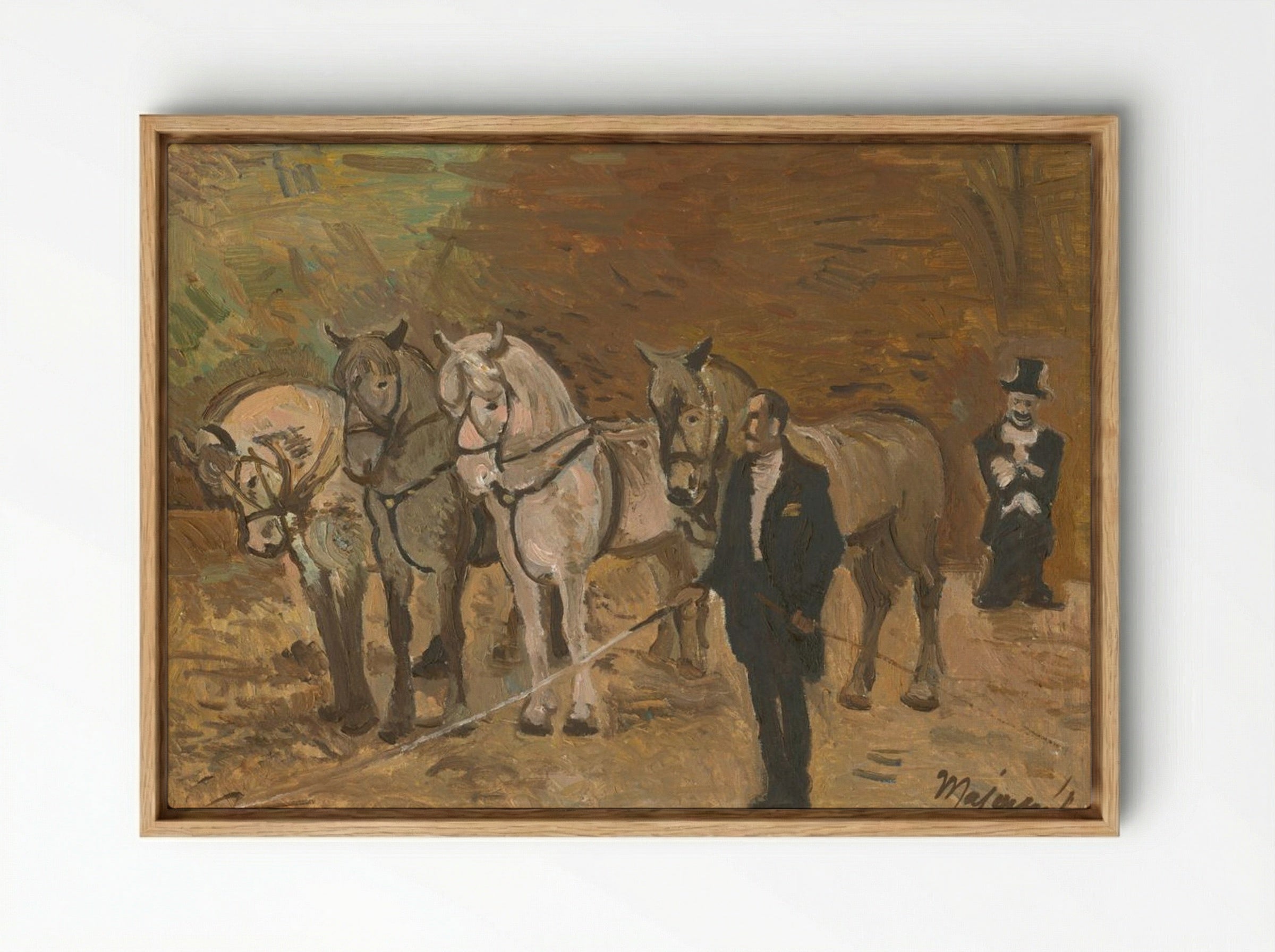 In the Arena - Cyprián Majerník - Framed Canvas Wood