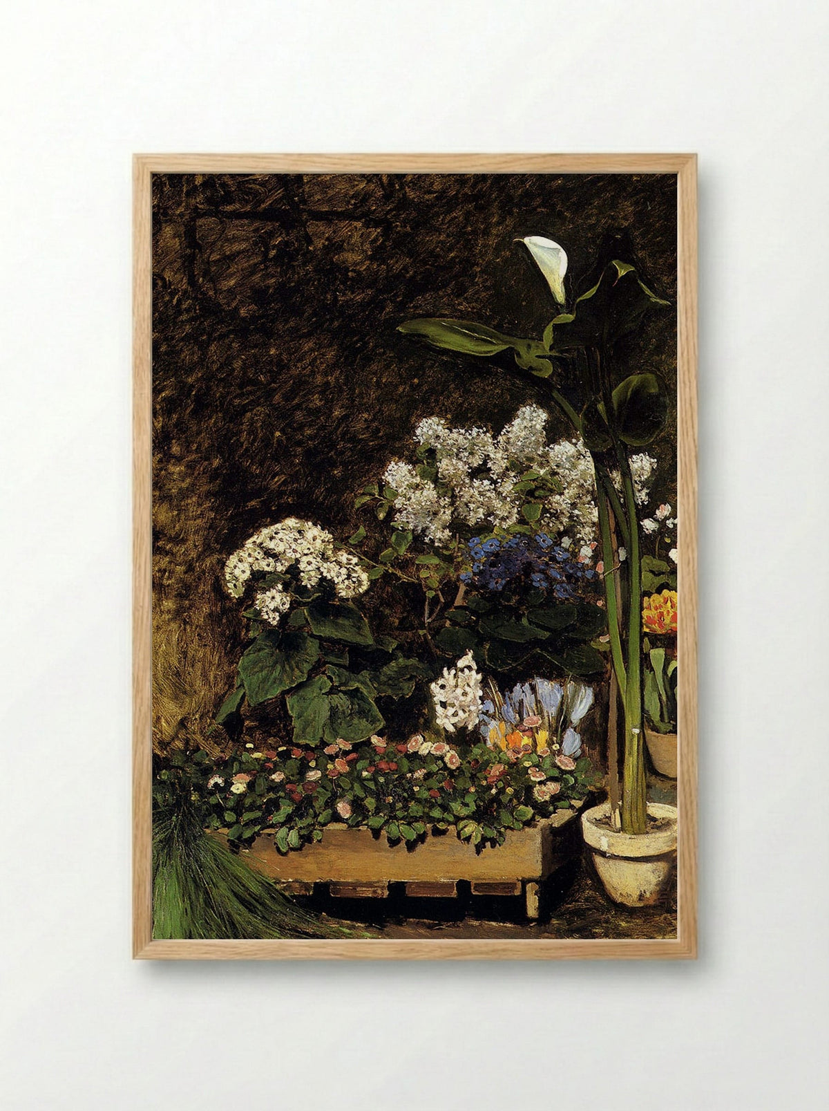 Spring Flowers - Édouard Manet - Framed Print Wood