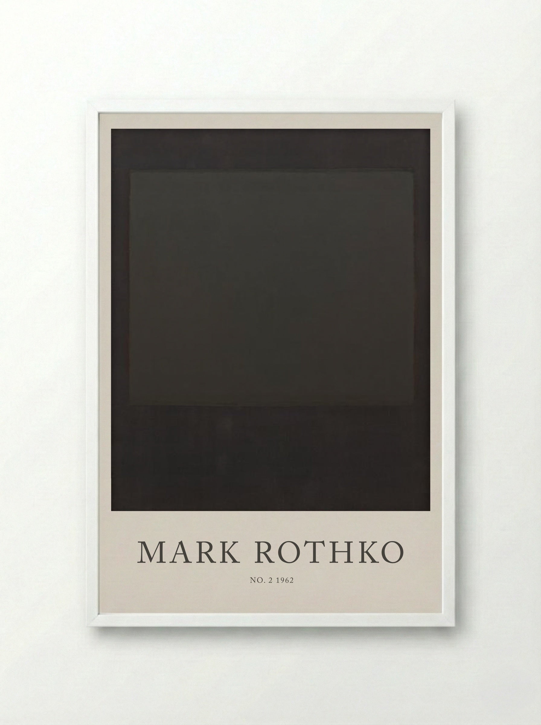 No. 2 - Mark Rothko - Framed Print White