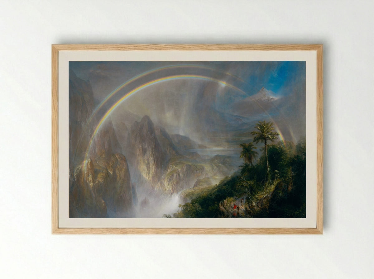 Rainy Season in the Tropics - Frederic Edwin Church - Framed Print Wood
