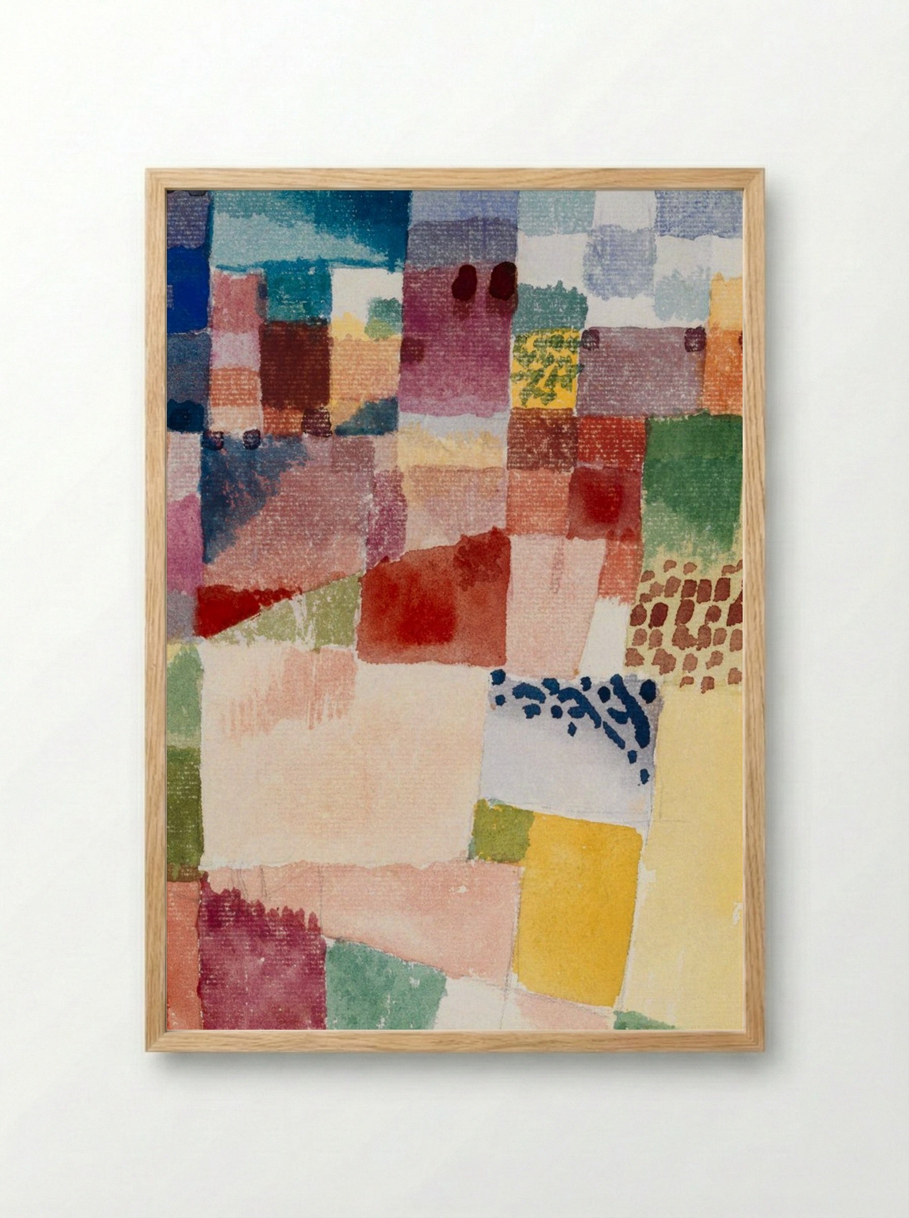 Motif from Hammamet - Paul Klee - Framed Print Wood
